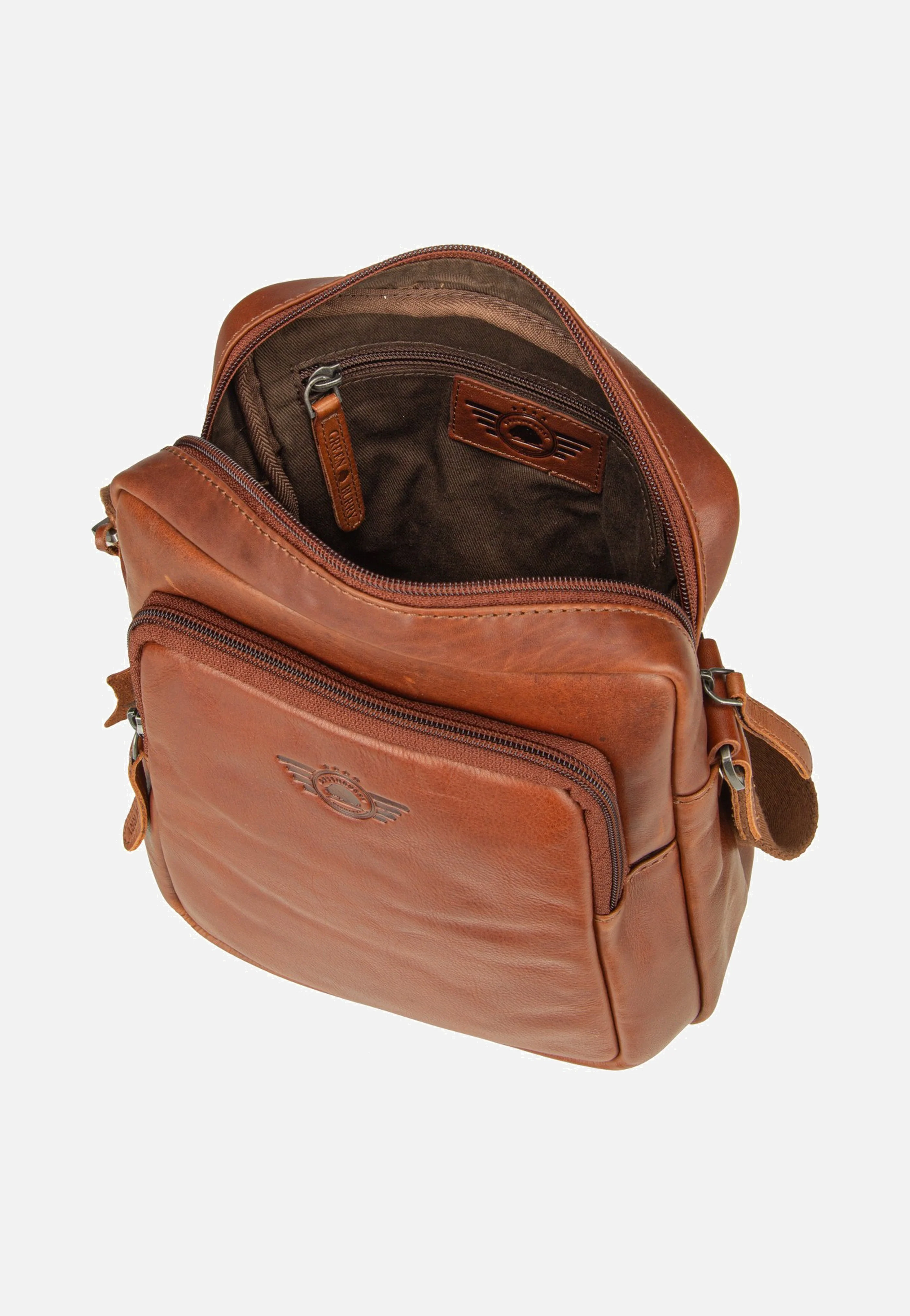 Waxy Vintage Shoulderbag Tobacco Nut - Crossbody Bag - Image 5
