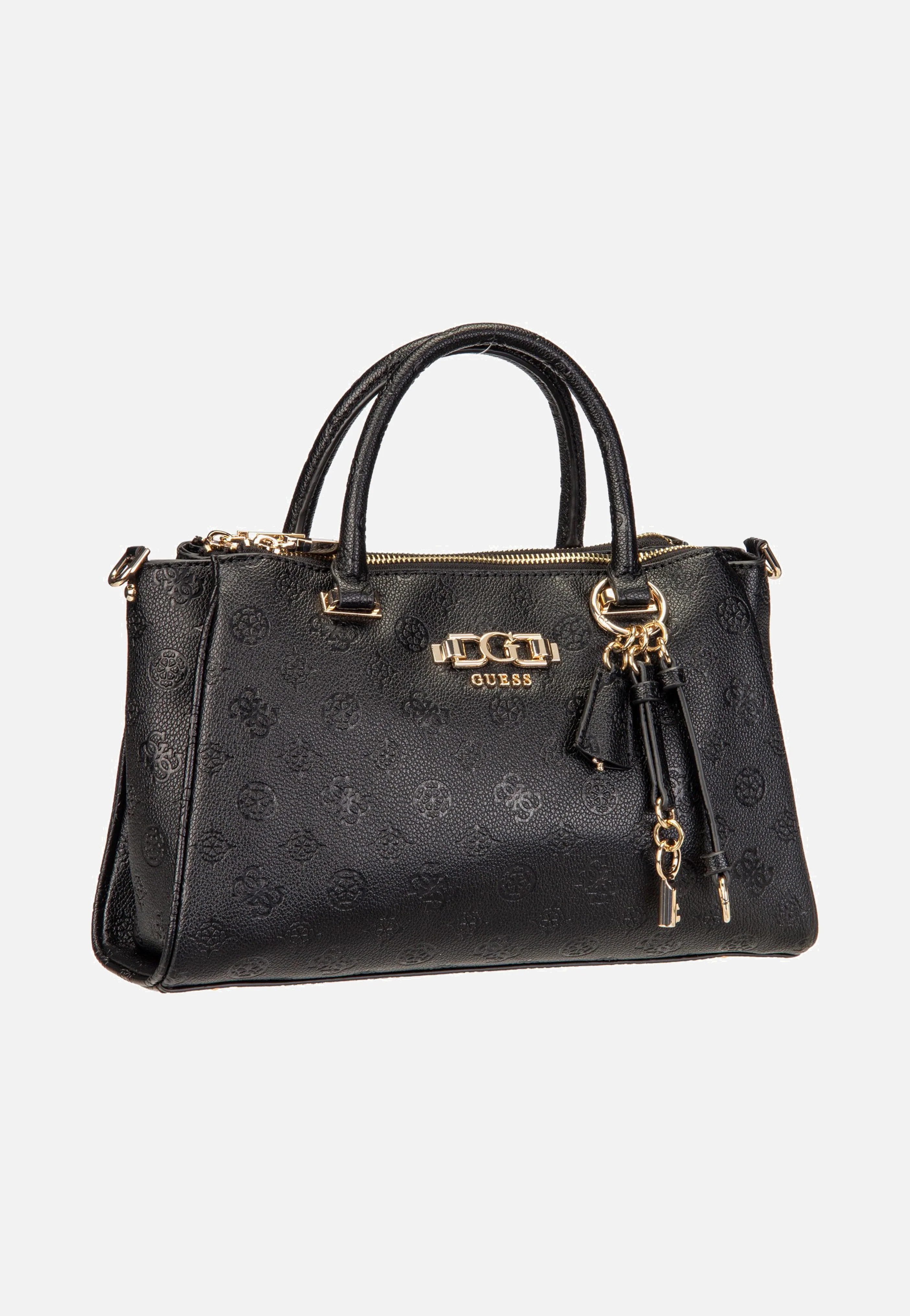 Anise Triple Comp Satchel Black Logo - Satchel