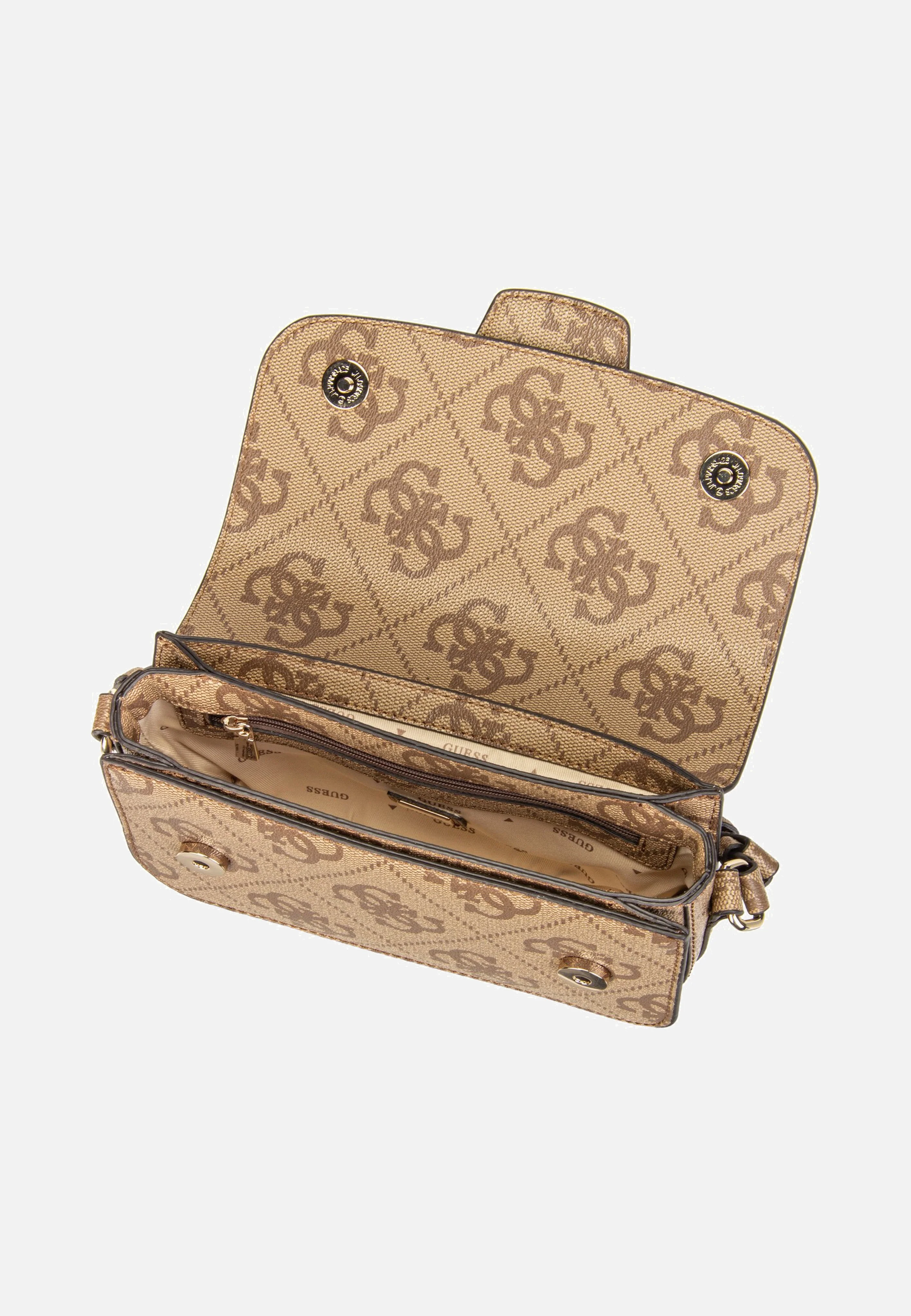 Janie Logo Conv Xbody Flap Latte Logo - Crossbody Bag - Image 5
