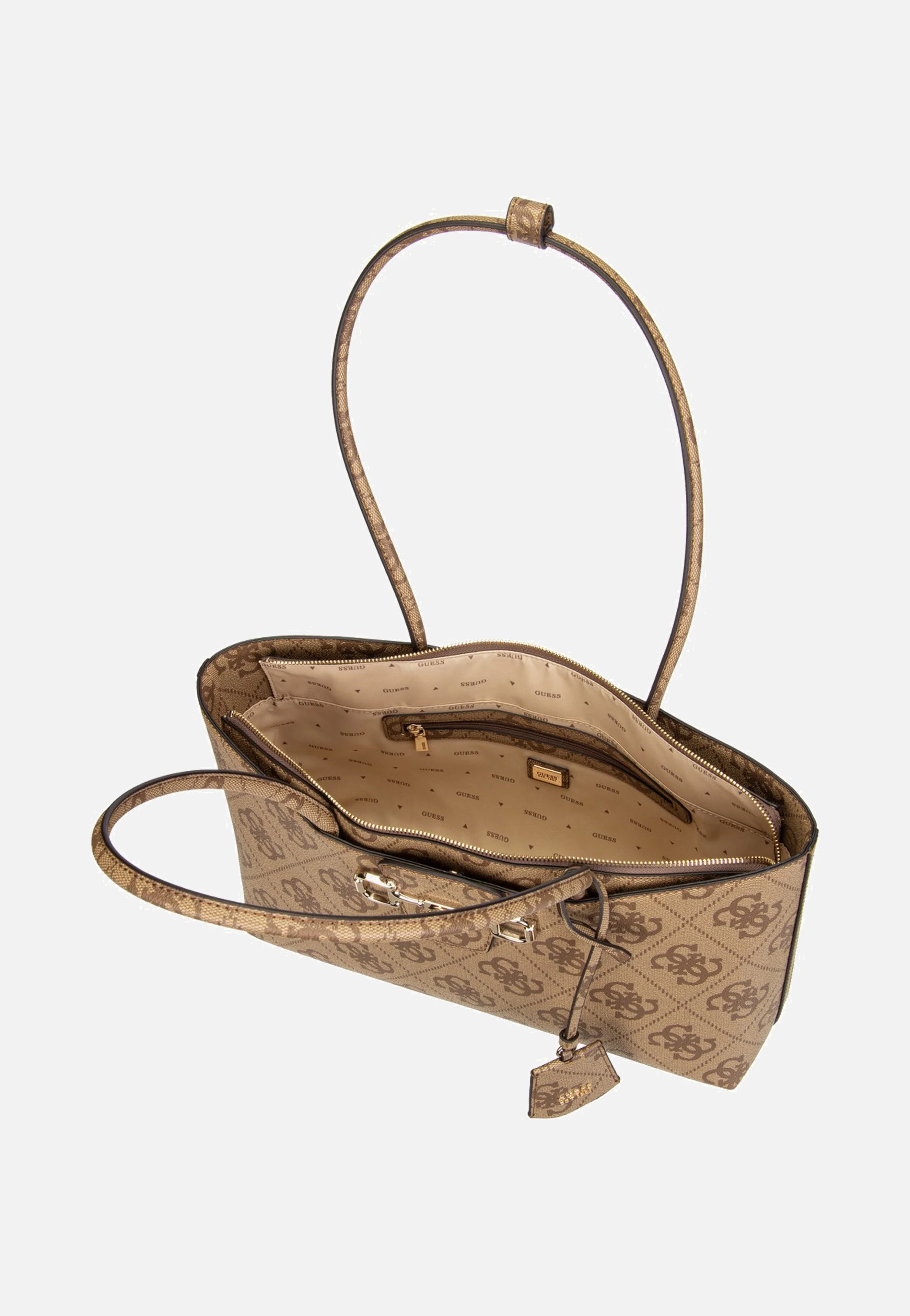 Janie Logo Girlfriend Carryall Latte Logo - Shopper - Image 5