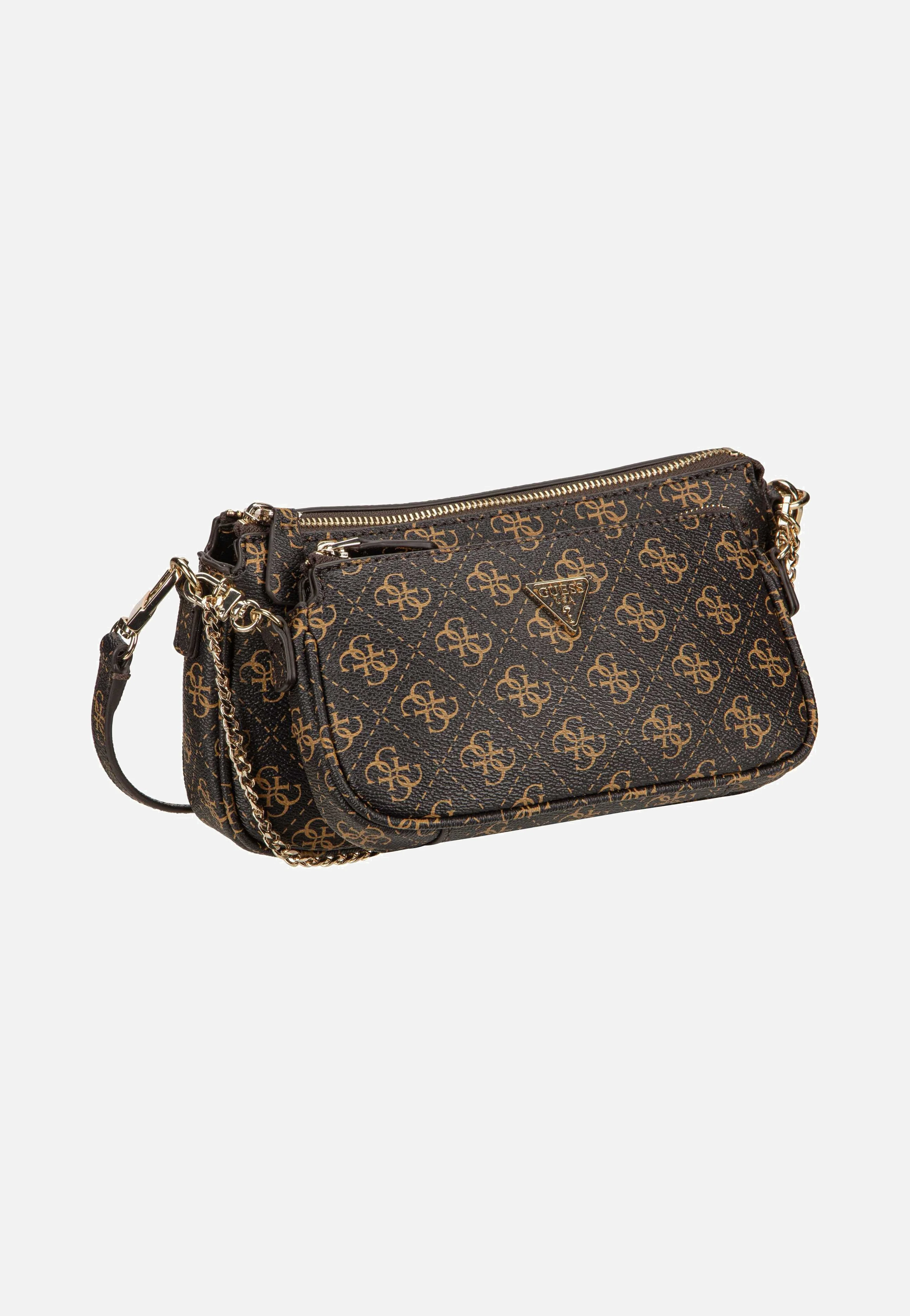 Noelle II Double Pouch CB 72710 Logo Brown - Crossbody Bag