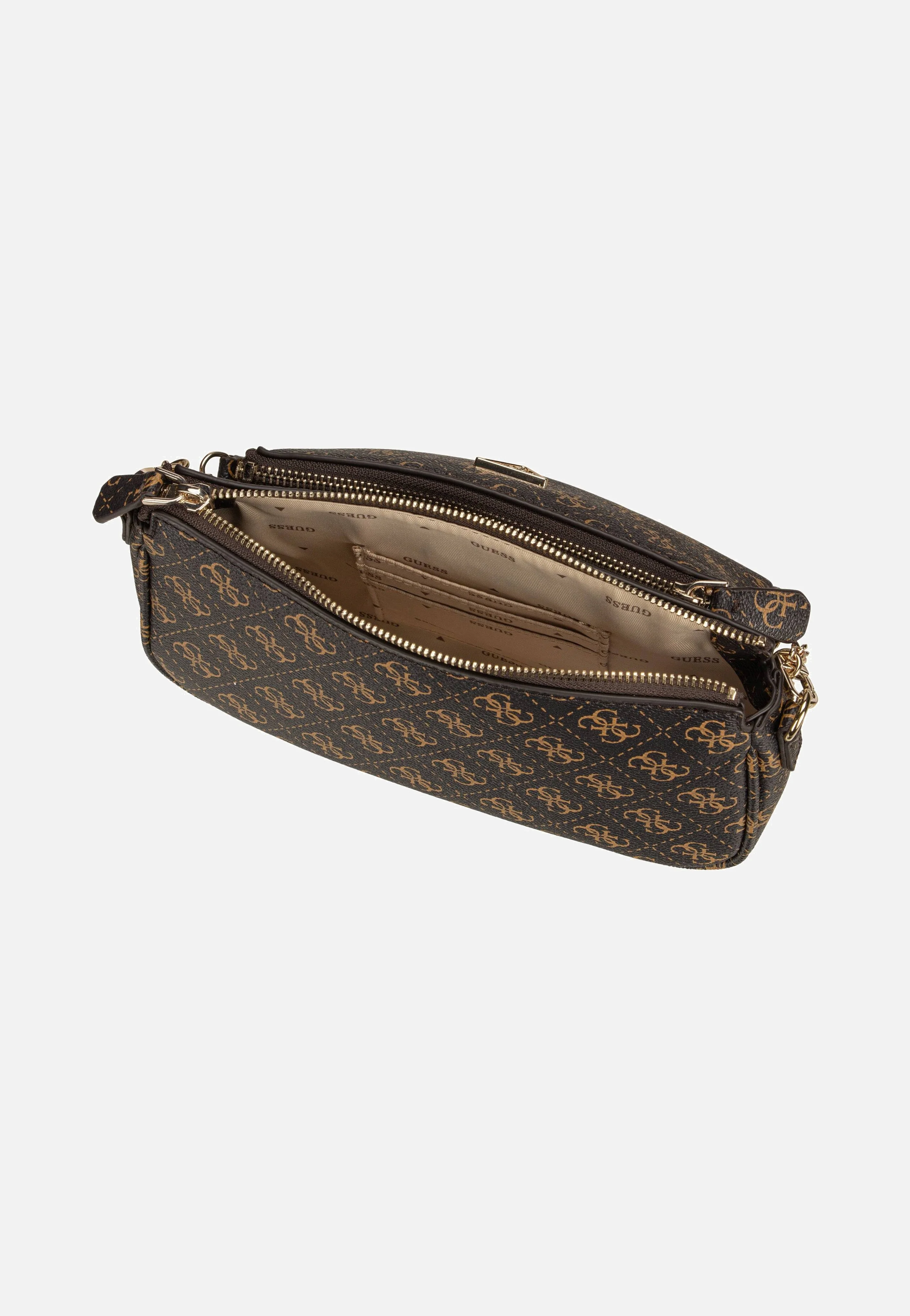 Noelle II Double Pouch CB 72710 Logo Brown - Crossbody Bag - Image 4