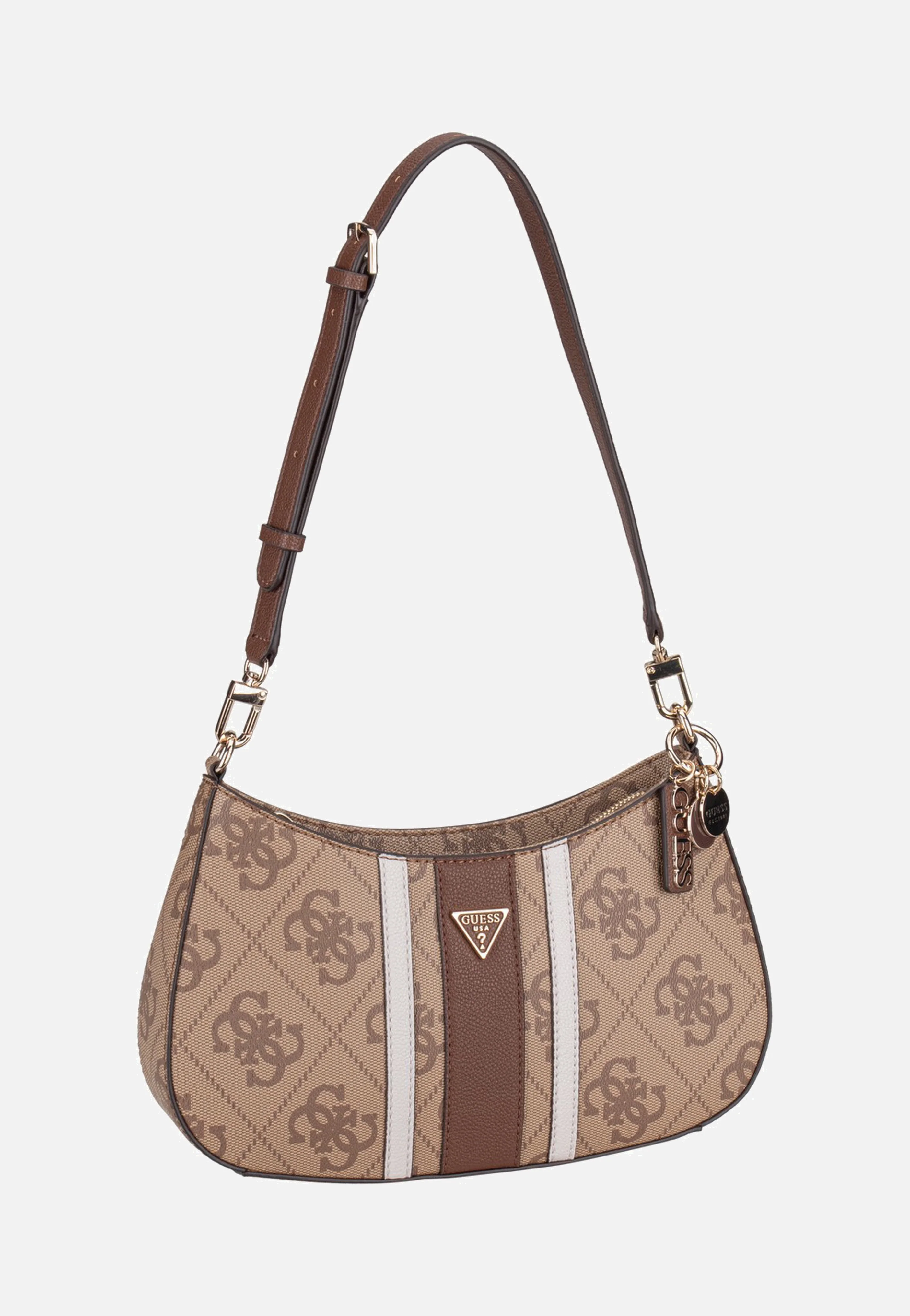 Noelle II Top Zip SHB 72180 Latte Logo/Brown - Umhängetasche