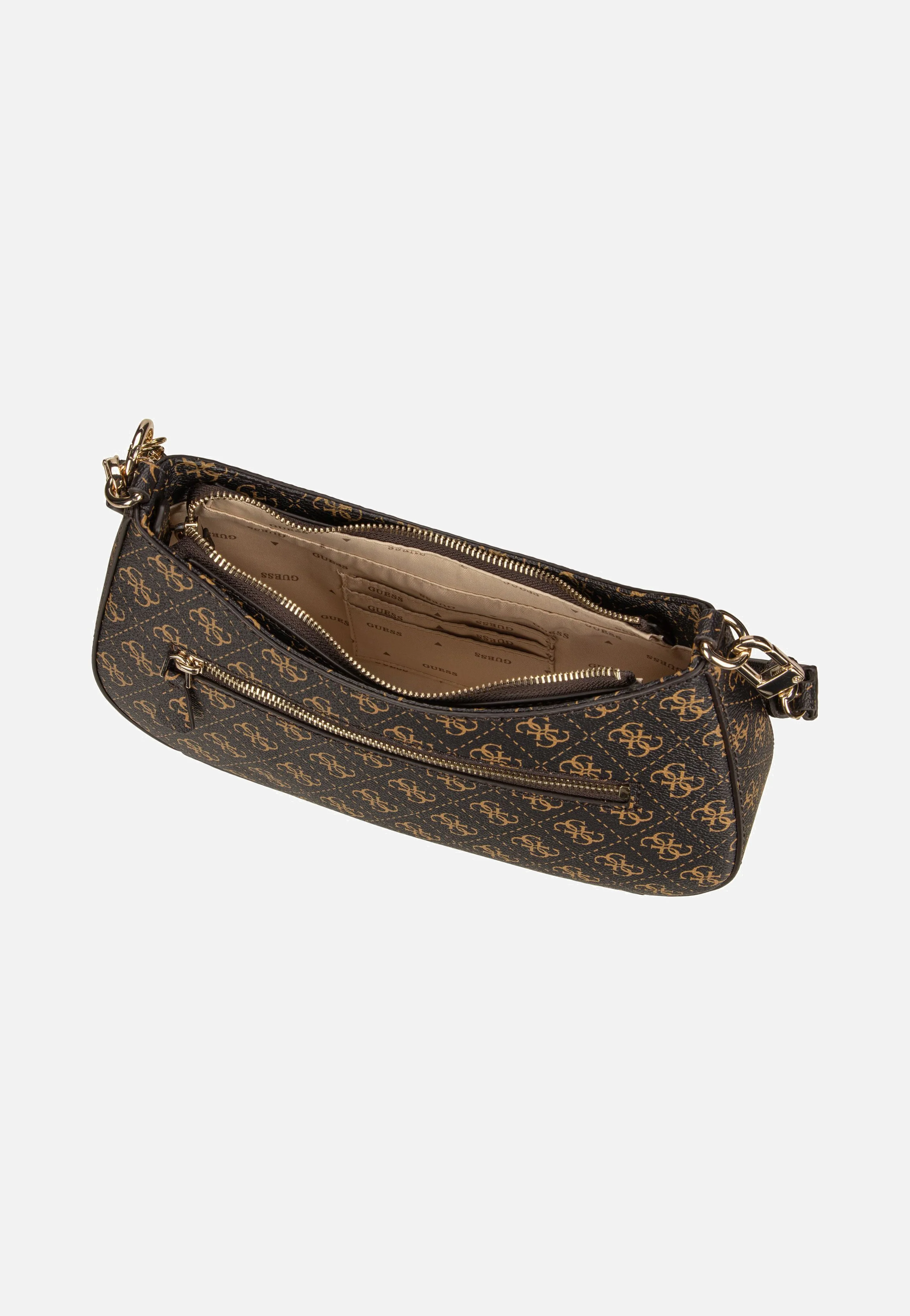 Noelle II Top Zip SHB 72180 Logo Brown - Abendtasche - Image 3