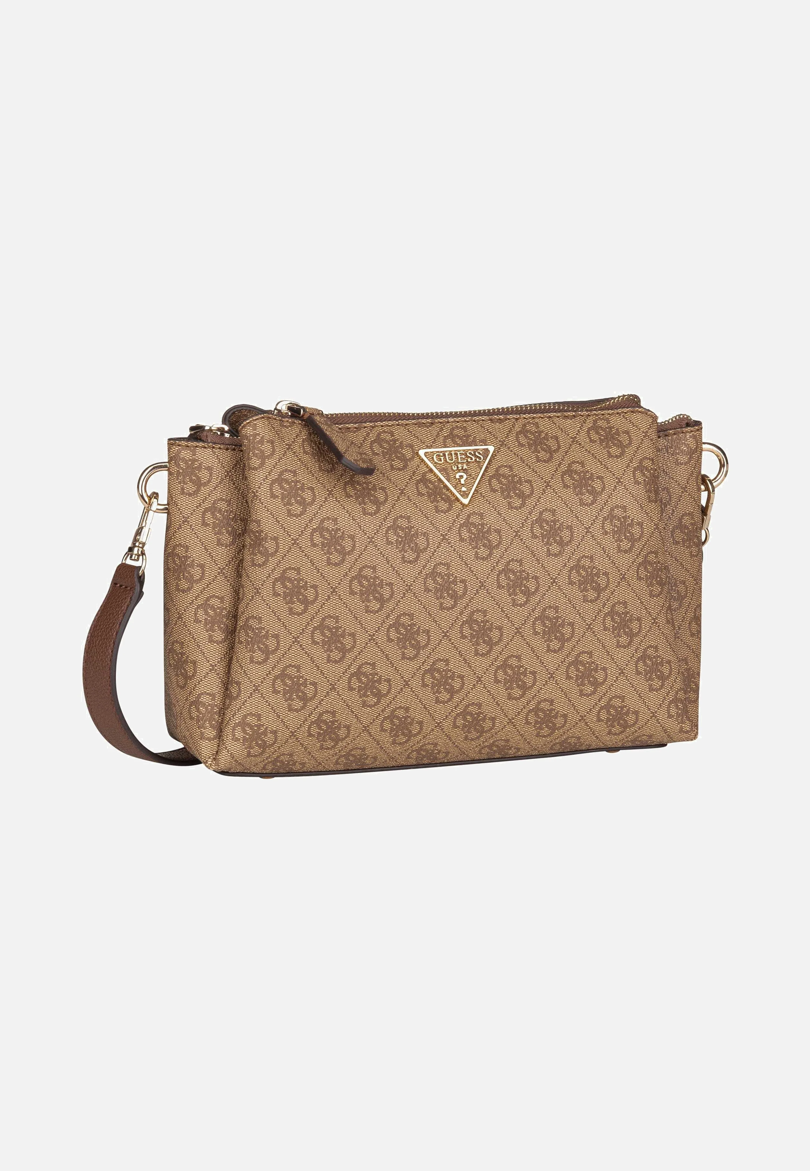Noelle II Tri Comp CB 72120 Logo Latte/Brown - Crossbody Bag