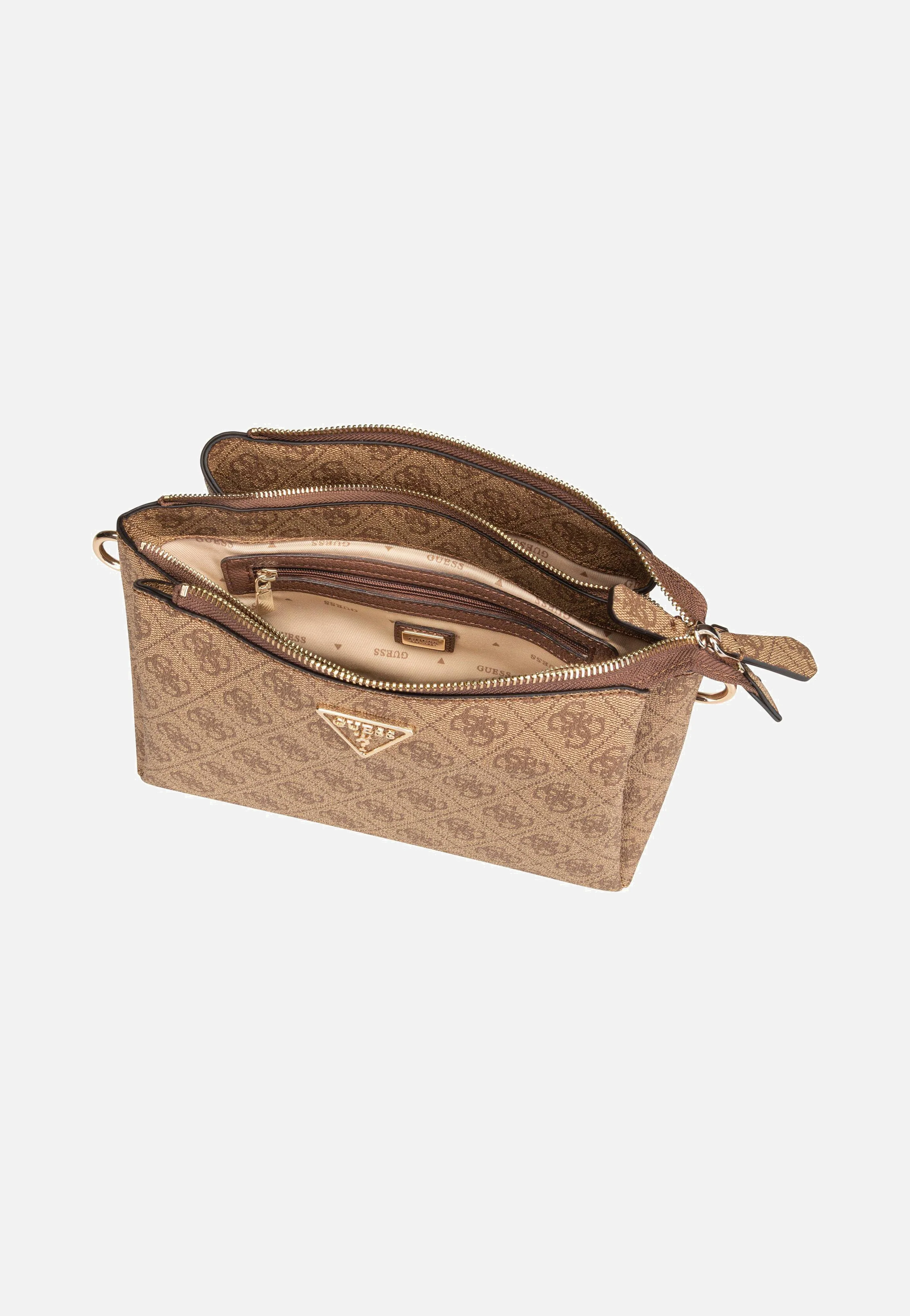 Noelle II Tri Comp CB 72120 Logo Latte/Brown - Crossbody Bag - Image 3