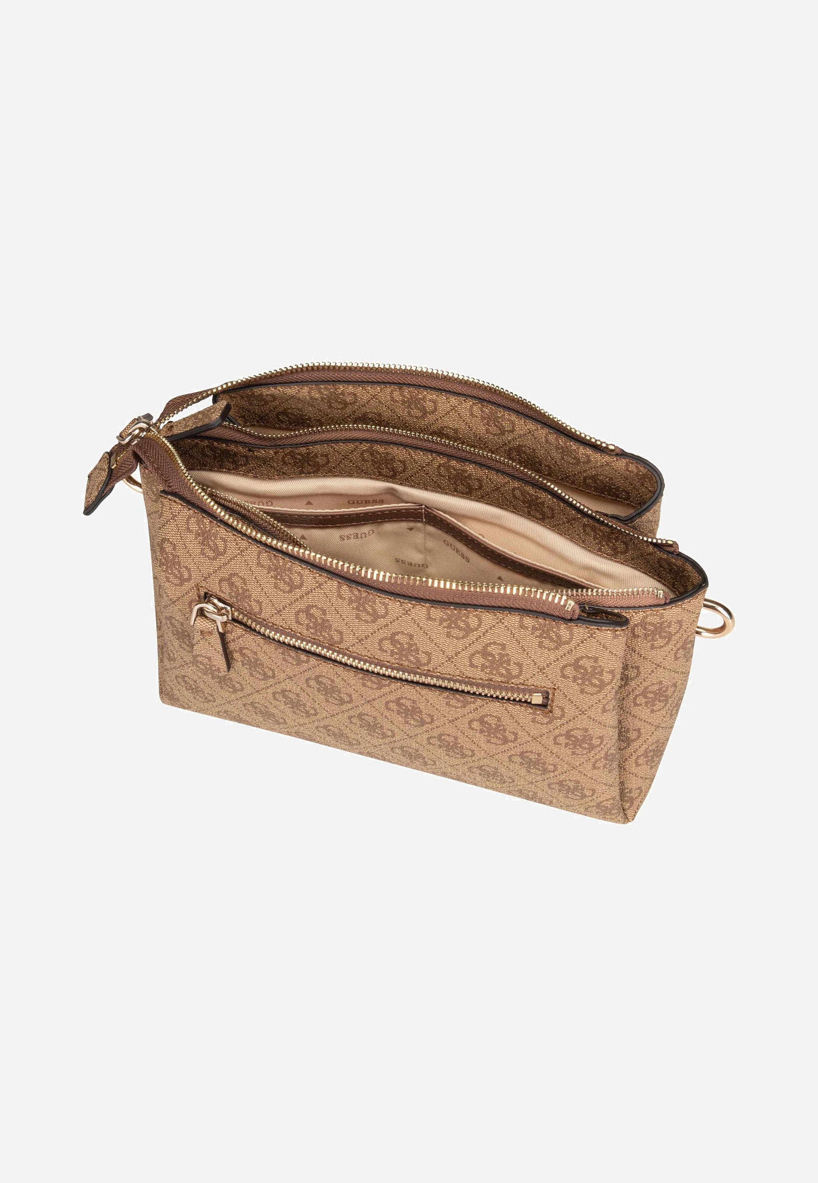 Noelle II Tri Comp CB 72120 Logo Latte/Brown - Crossbody Bag - Image 4