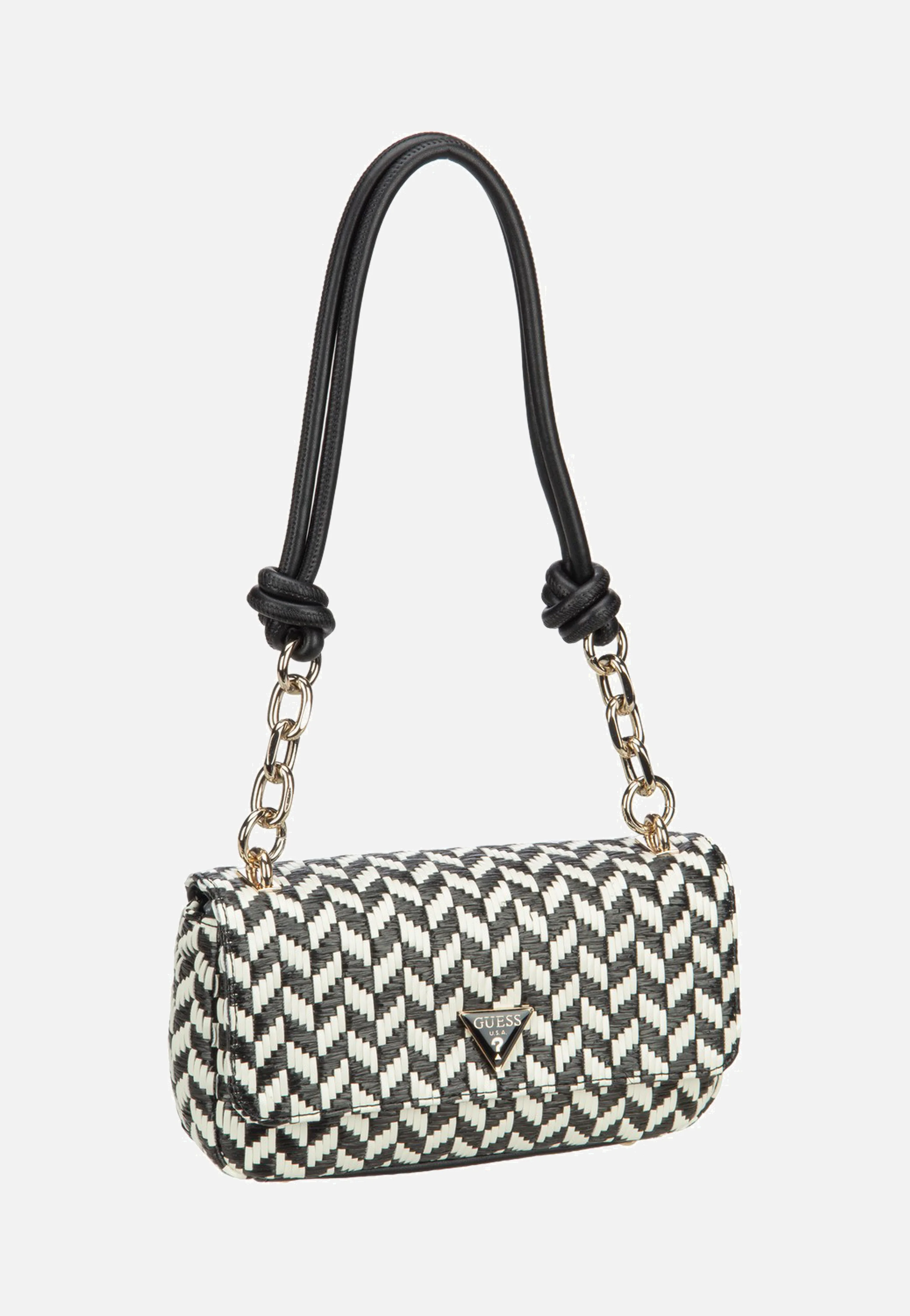 Tessi Flap Shoulder Black Multi - Umhängetasche