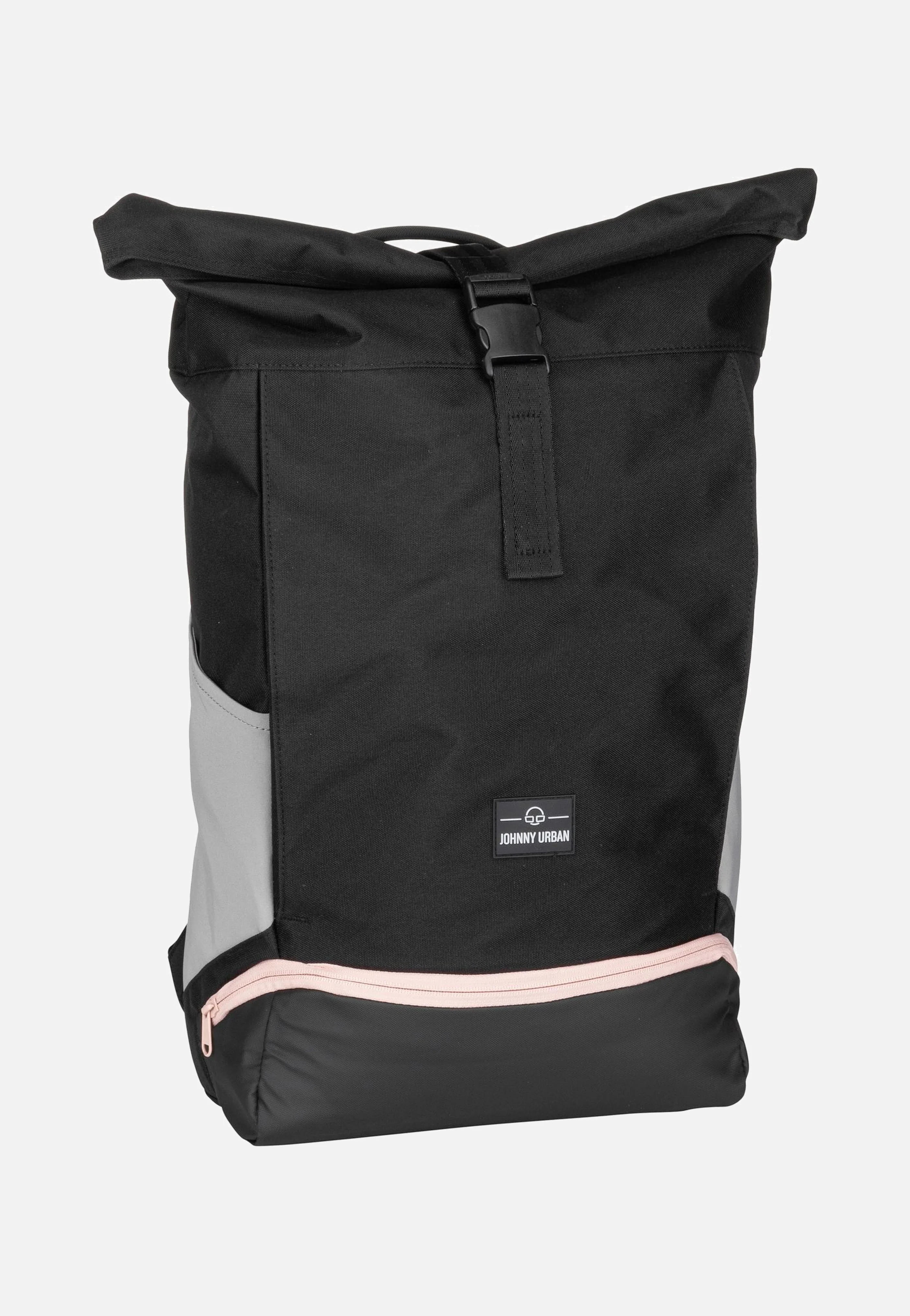 Allen Large Schwarz-Rosa - Rolltop Rucksack