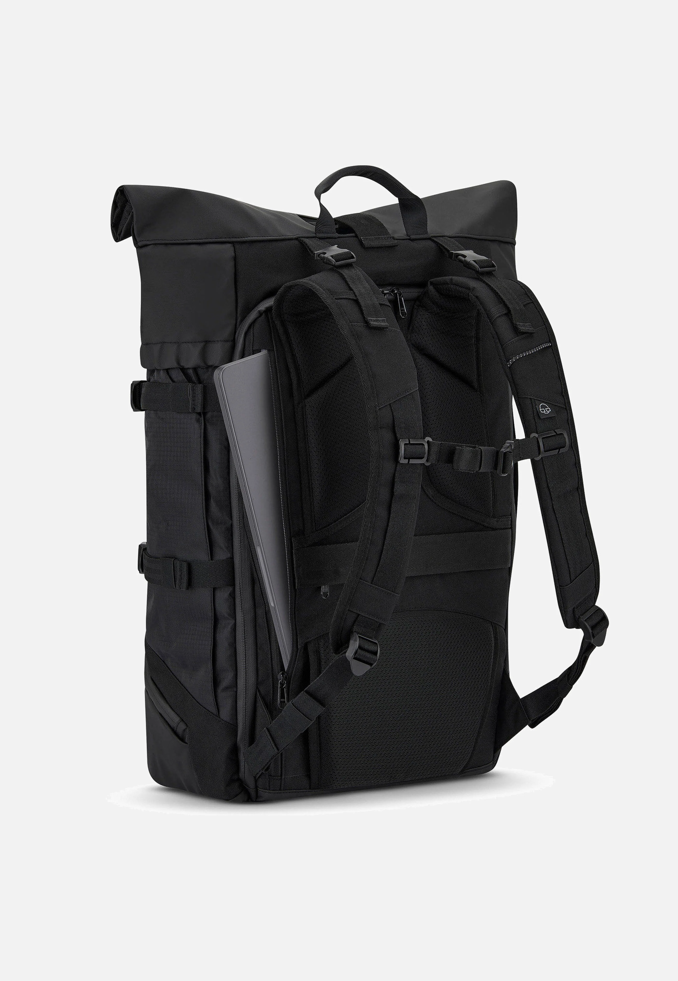 Allen XL Travel Schwarz - Rolltop Rucksack - Image 4