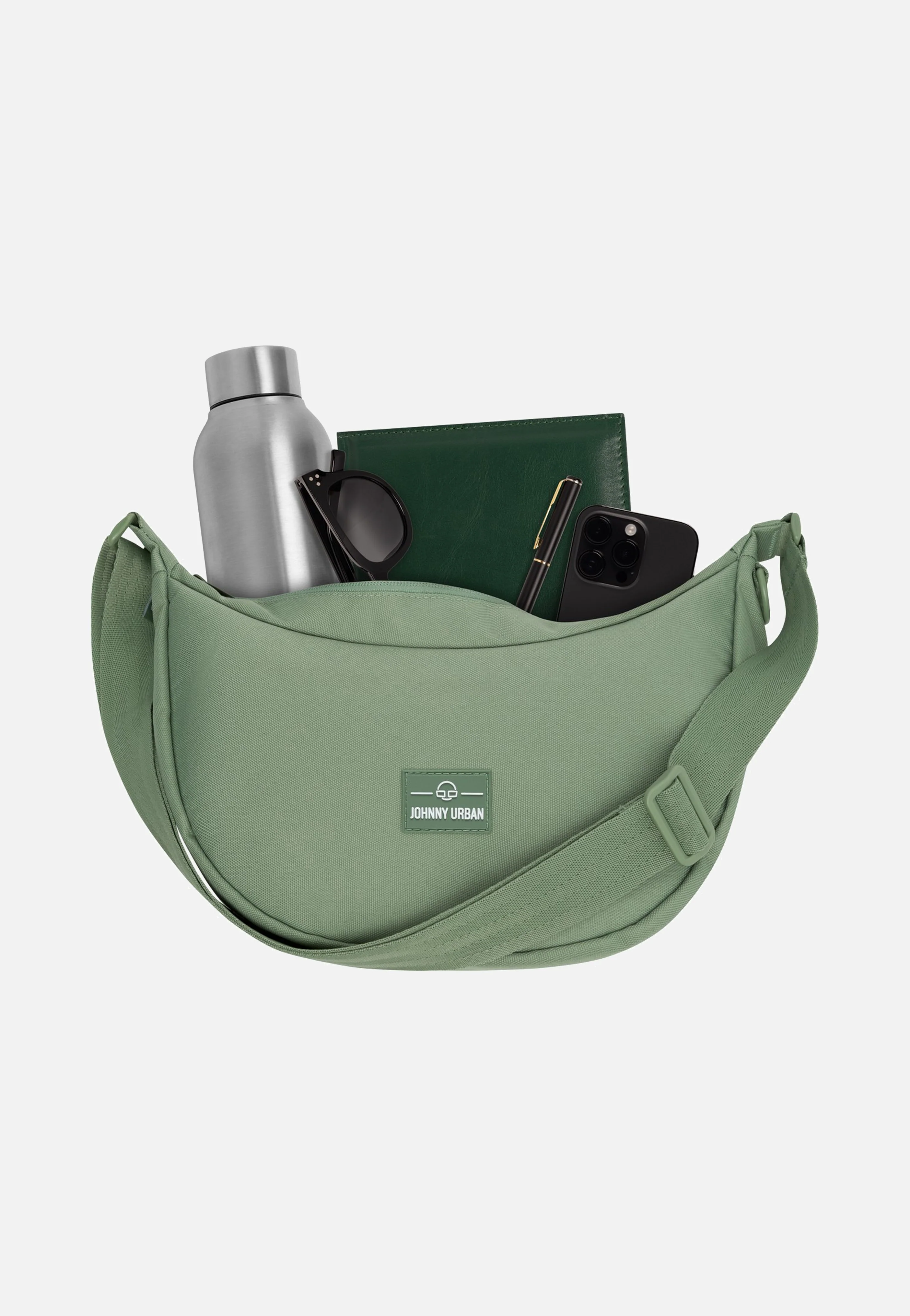 Ally Medium Sage Green - Crossbody Bag - Image 8