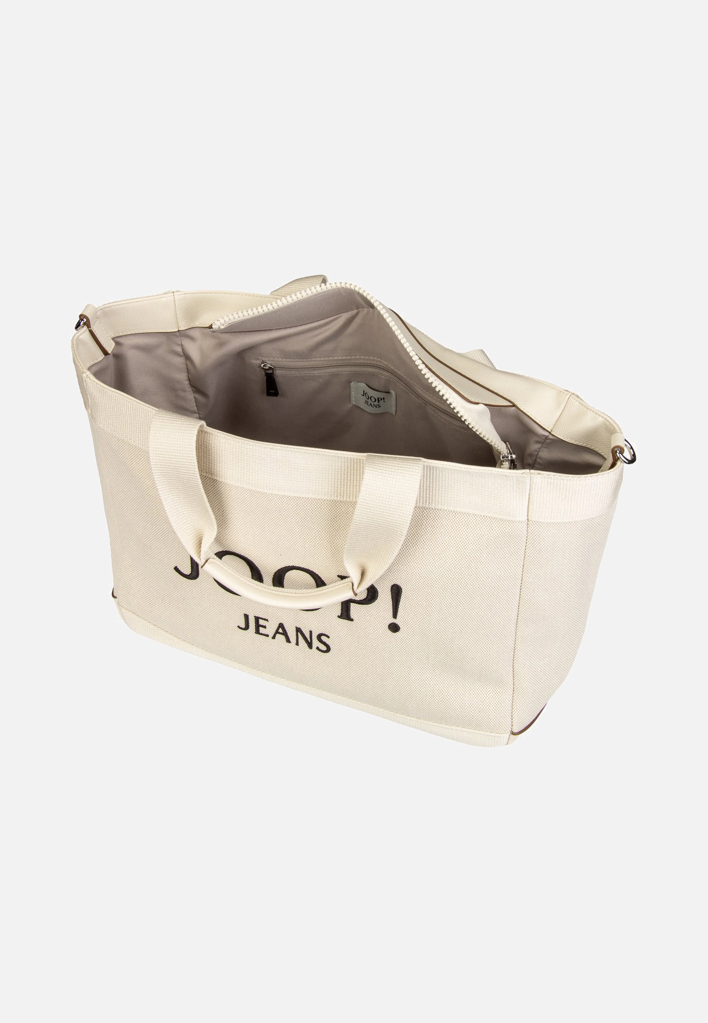 Calduccio Tela Yvette Handbag White - Henkeltasche - Image 5