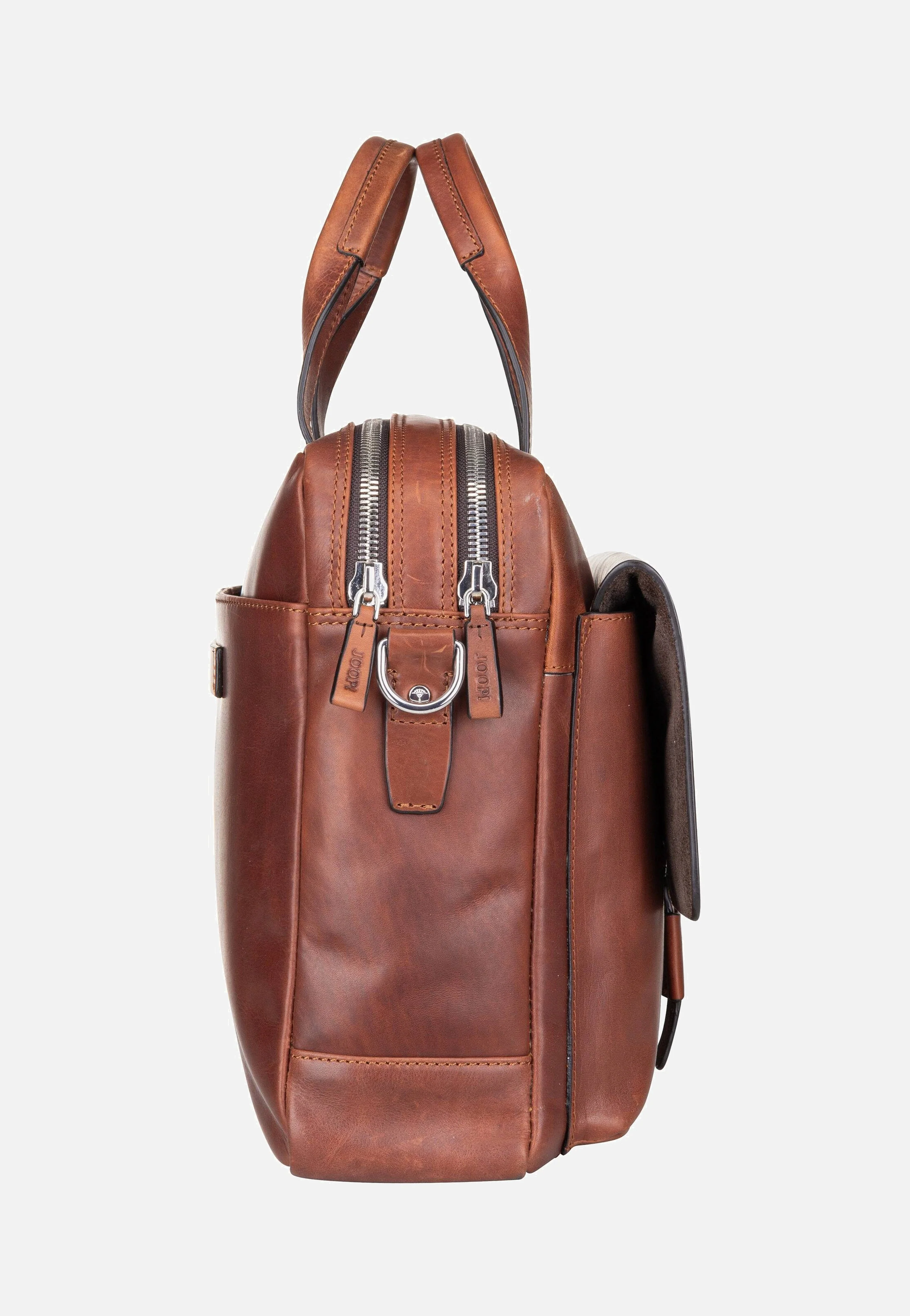 Loreto Pandion BriefBag MHZ Dark Brown - Aktentasche - Image 7