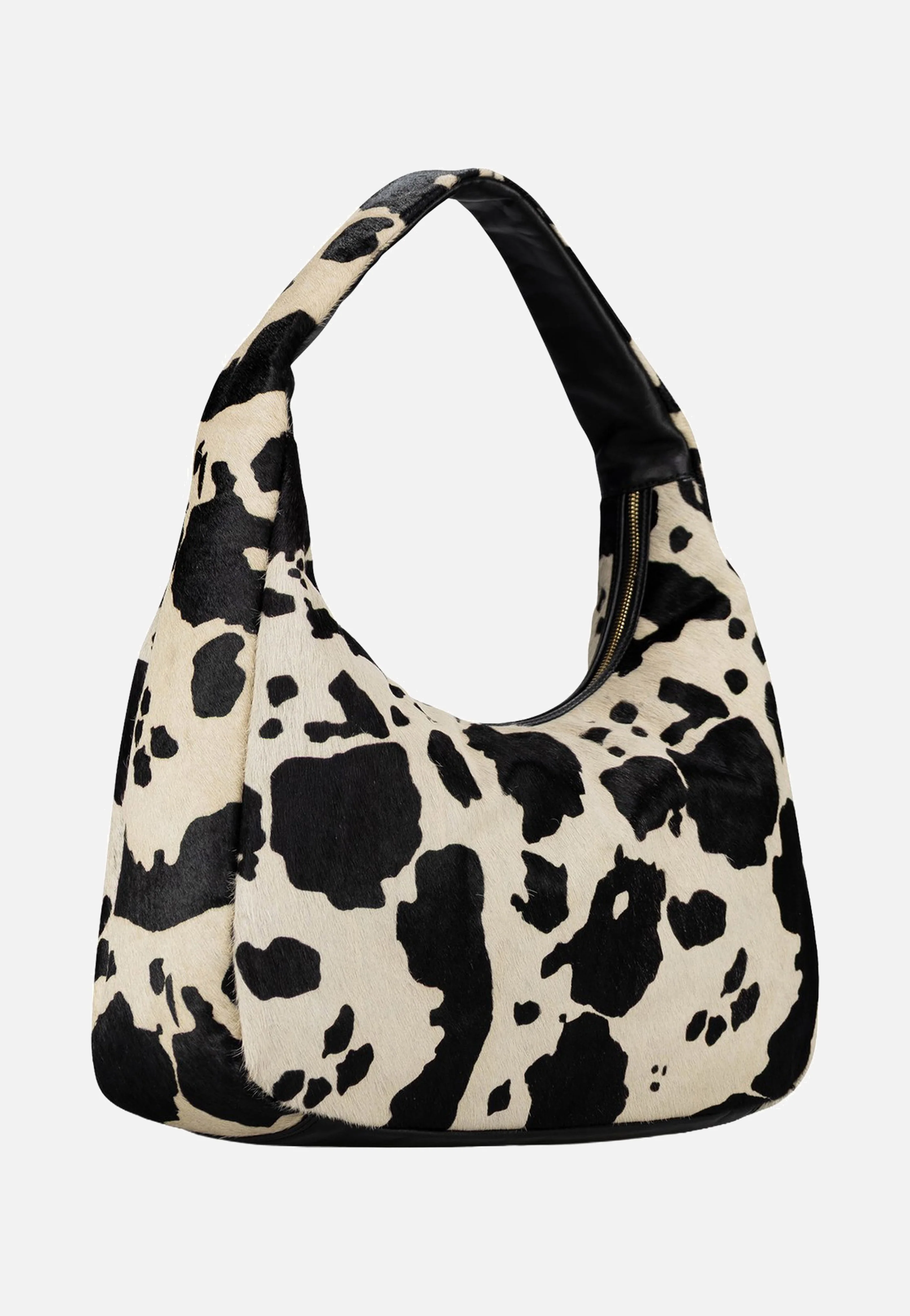 Furry Cow Hobo Bag L 3123 Black - Hobo Bag