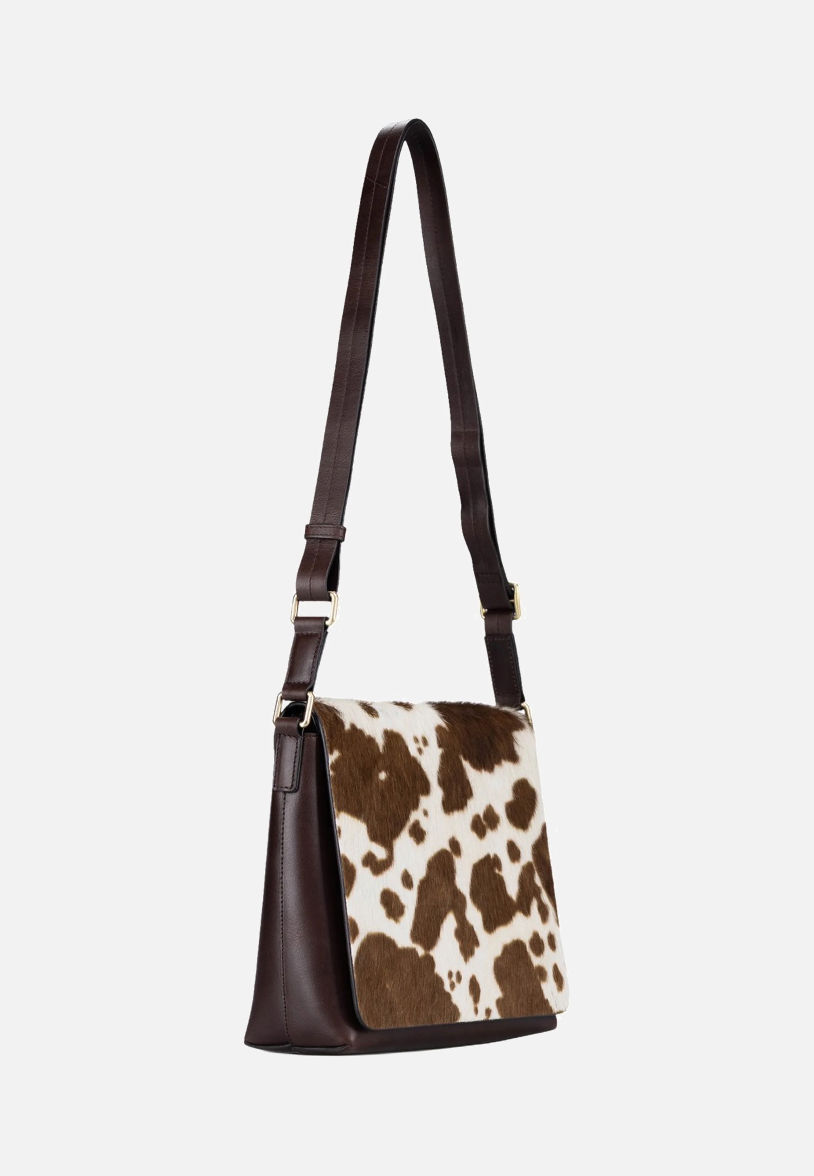 Furry Cow Shoulder Bag M 3125 Brown - Crossbody Bag - Image 5