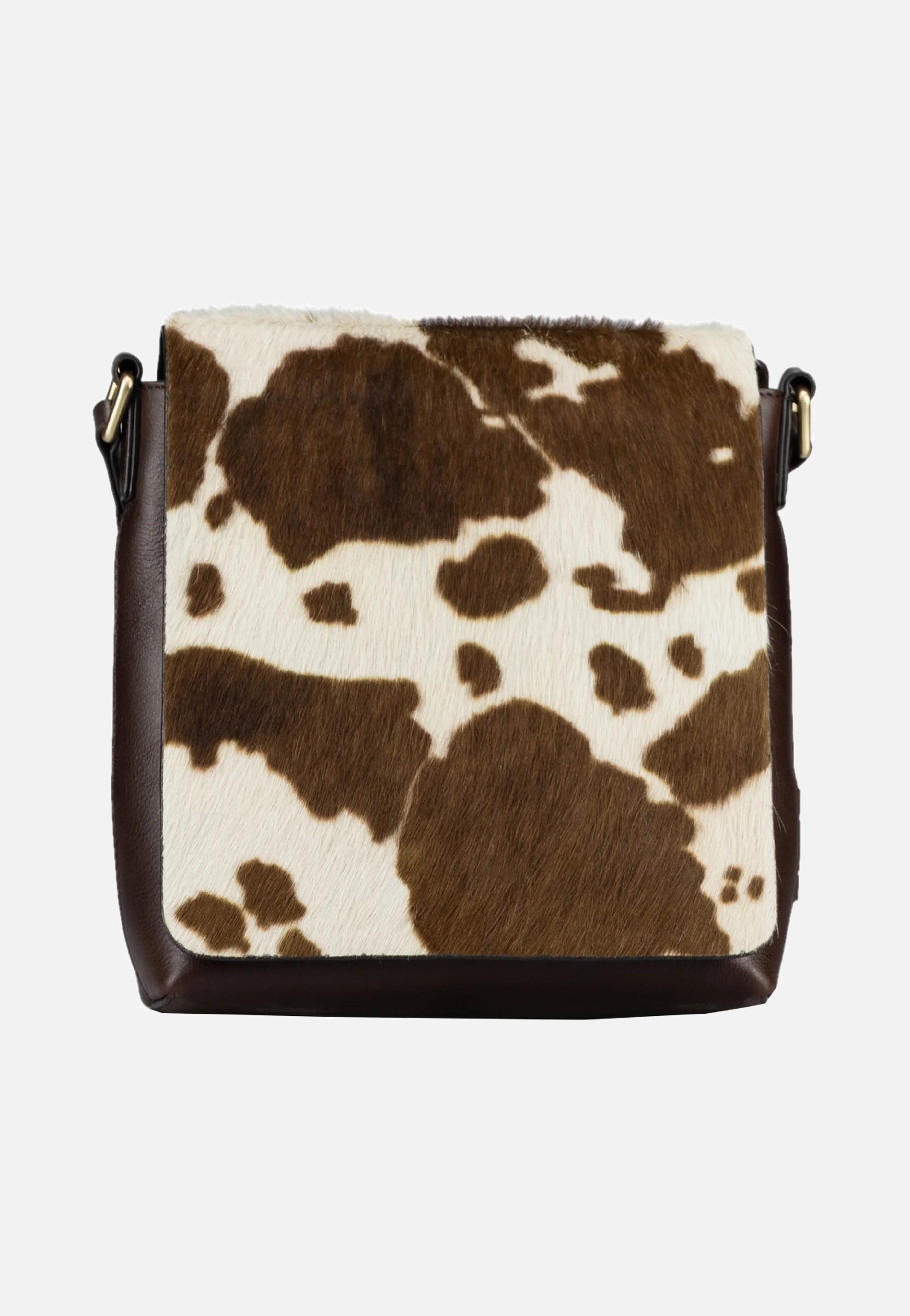 Furry Cow Shoulder Bag S 3124 Brown - Umhängetasche