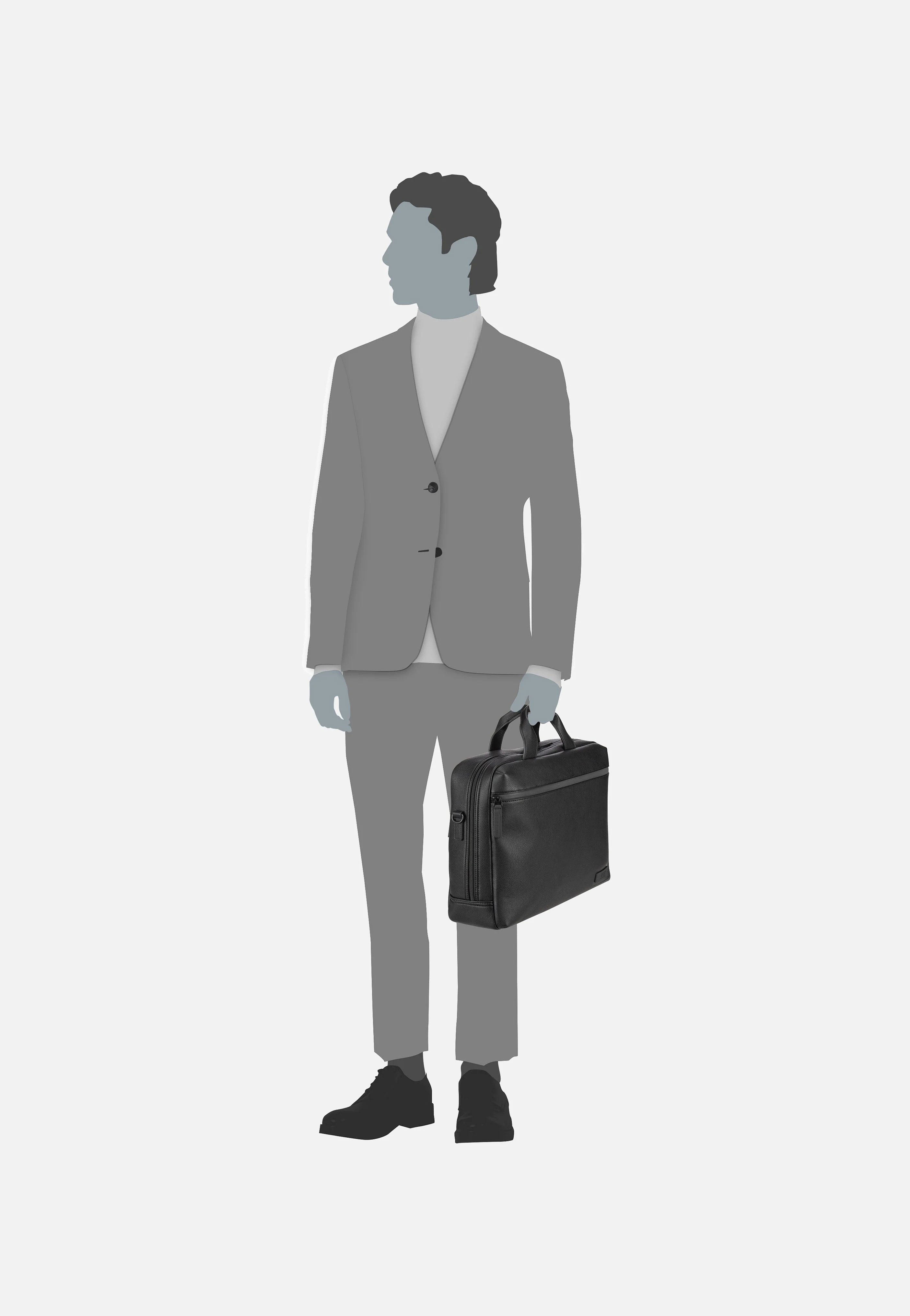 Riga Business Bag 1 Comp Black - Aktentasche - Image 7