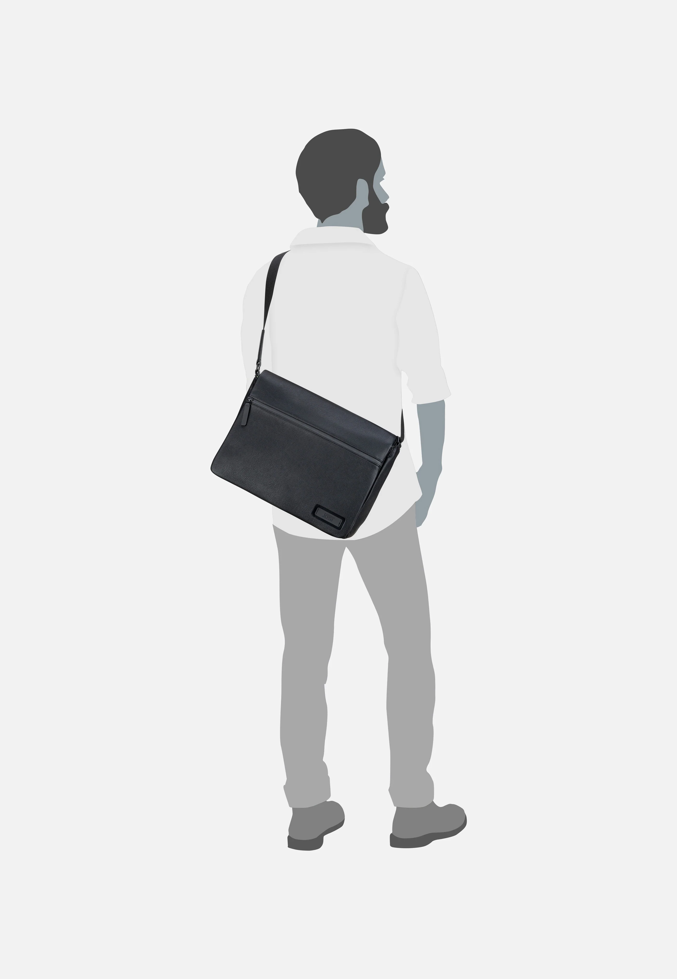 Riga Flap L Black - Messenger Bag - Image 7