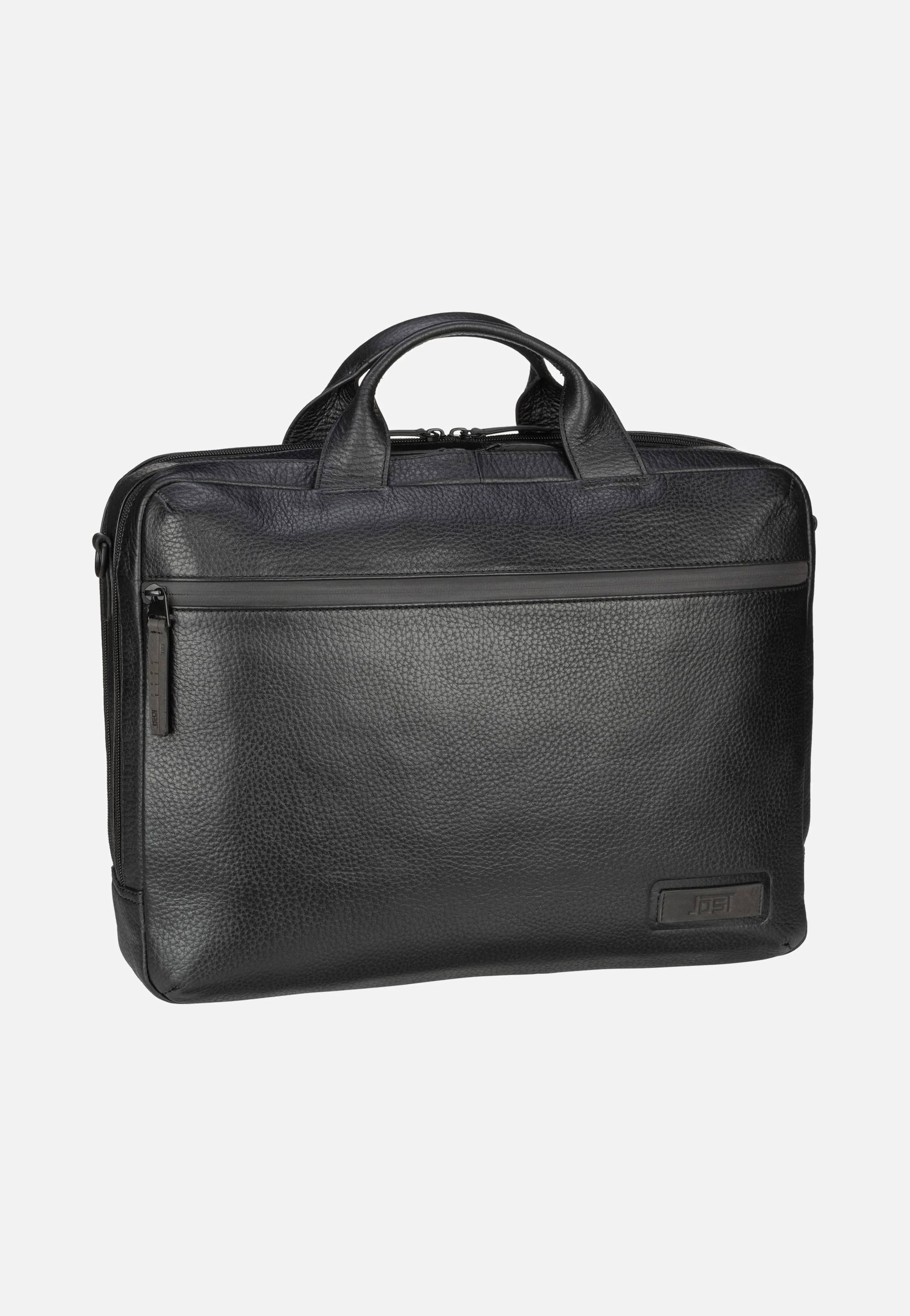 Stockholm Business Bag L 2 Comp Black - Aktentasche