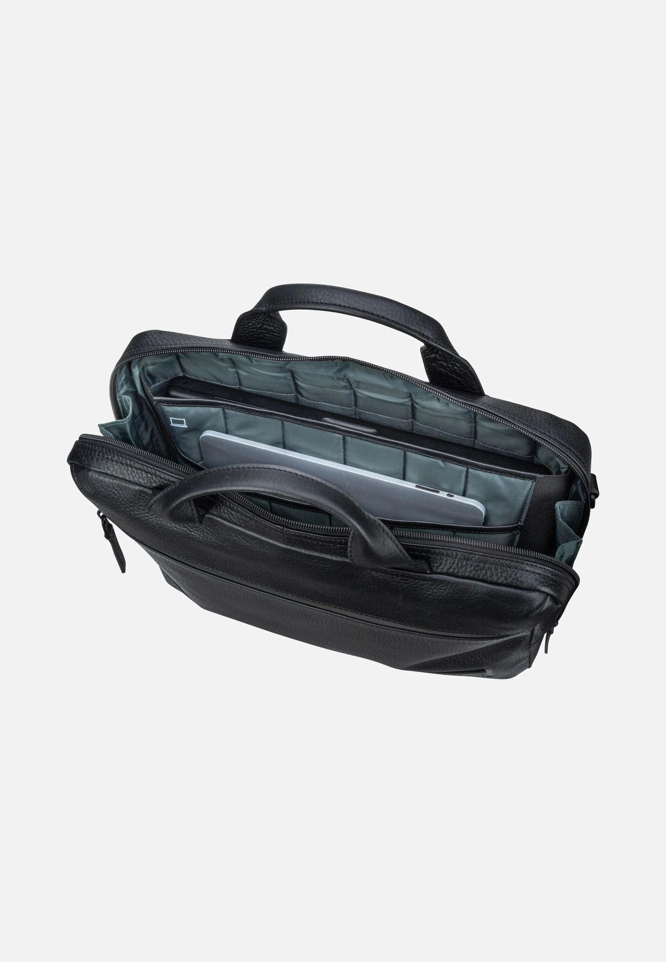 Stockholm Business Bag S 1 Comp Black - Aktentasche - Image 3