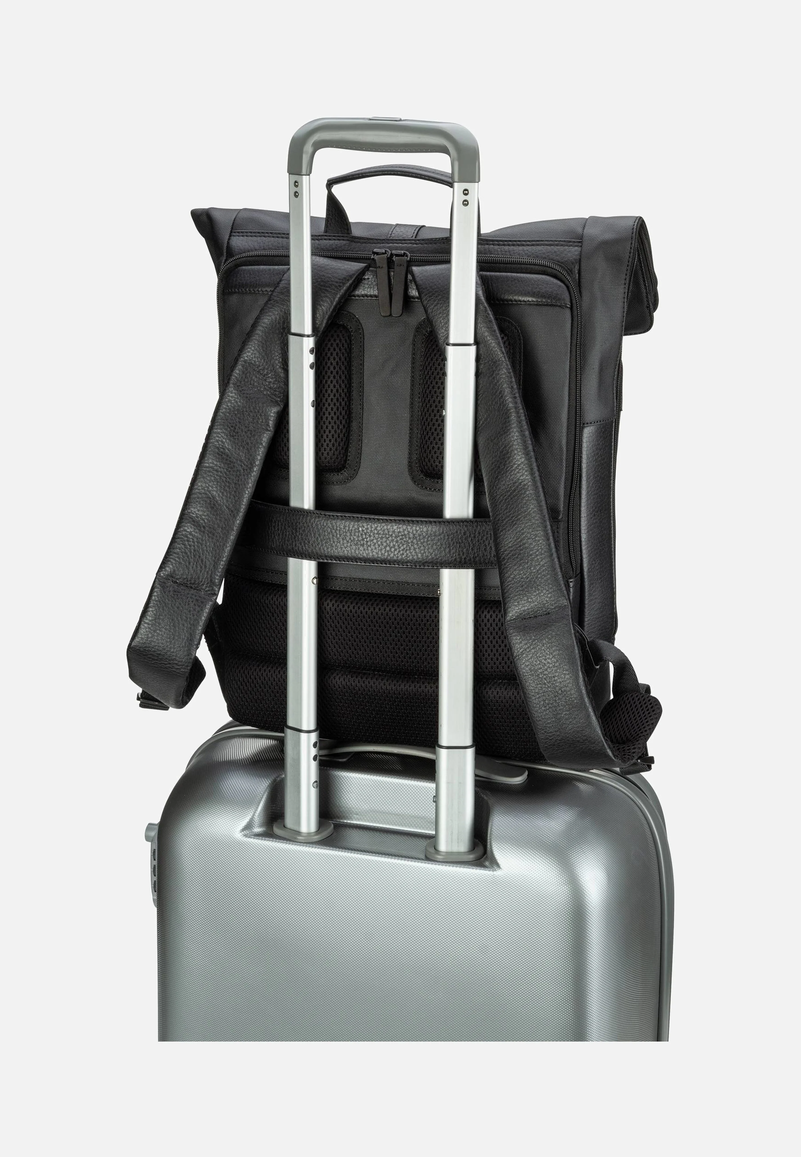 Stockholm Courier Black - Rolltop Rucksack - Image 7