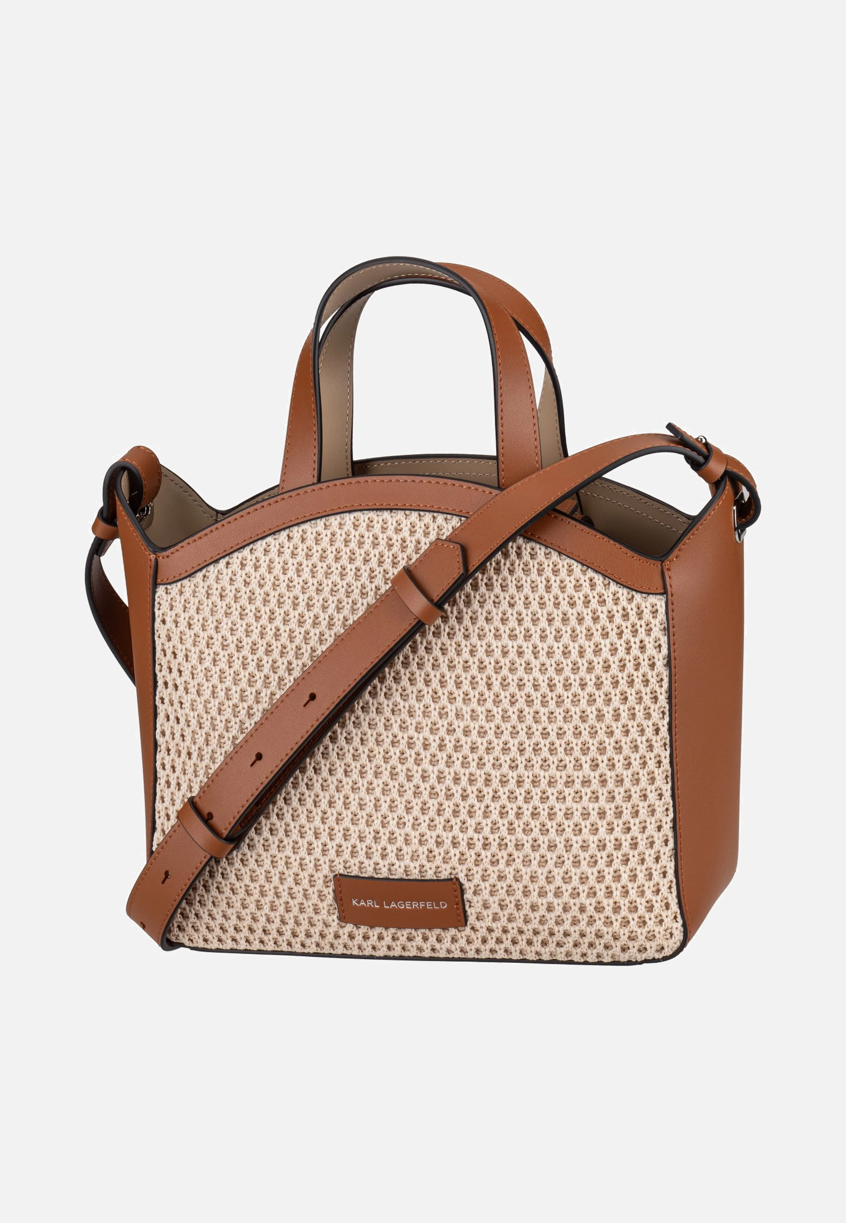 K/Circle SM Tote Raffia Mesh Natural/Tan - Tote Bag - Image 3
