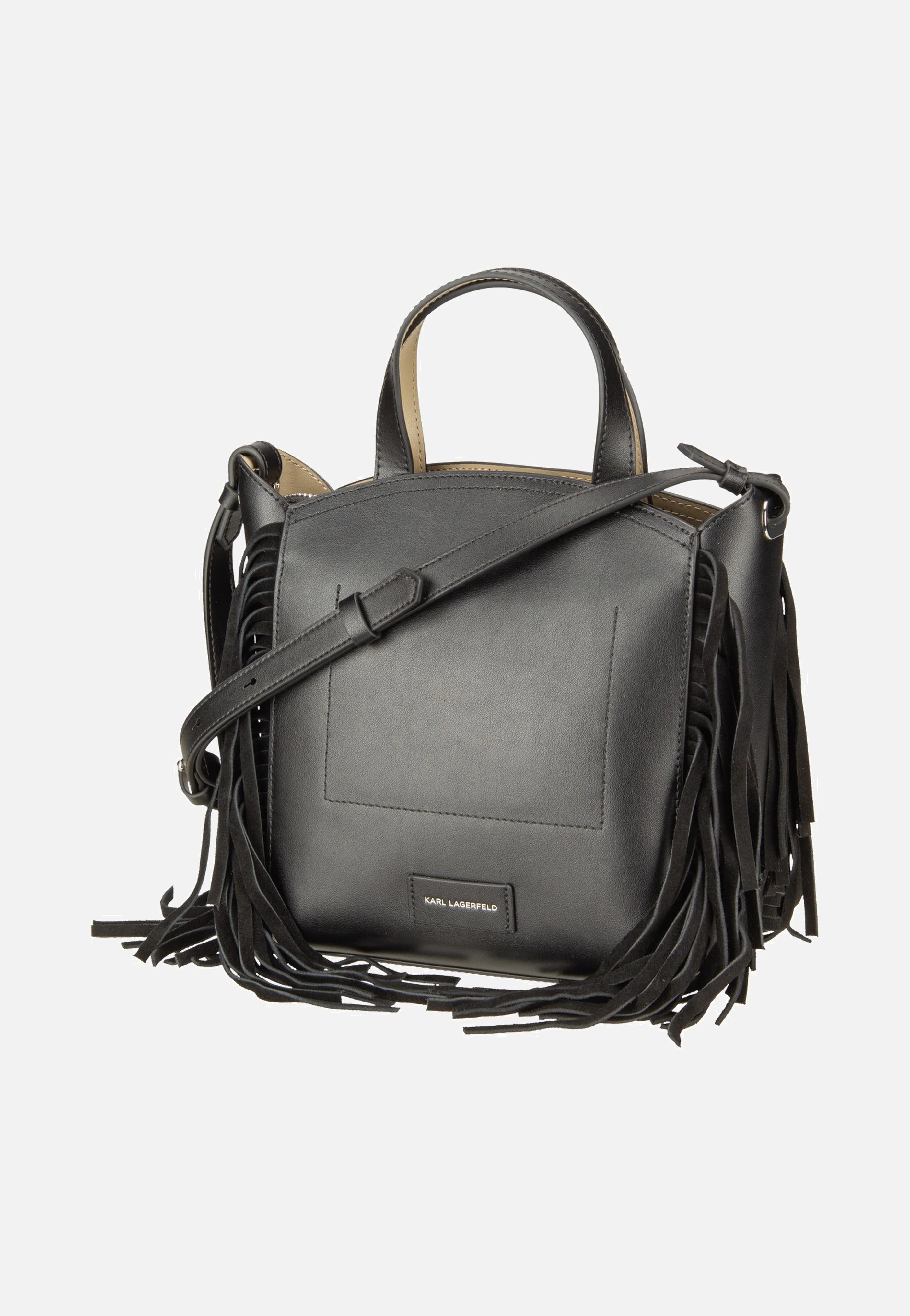K/Circle SM Zip Tote Fringes Black/Nickel - Tote Bag - Image 3