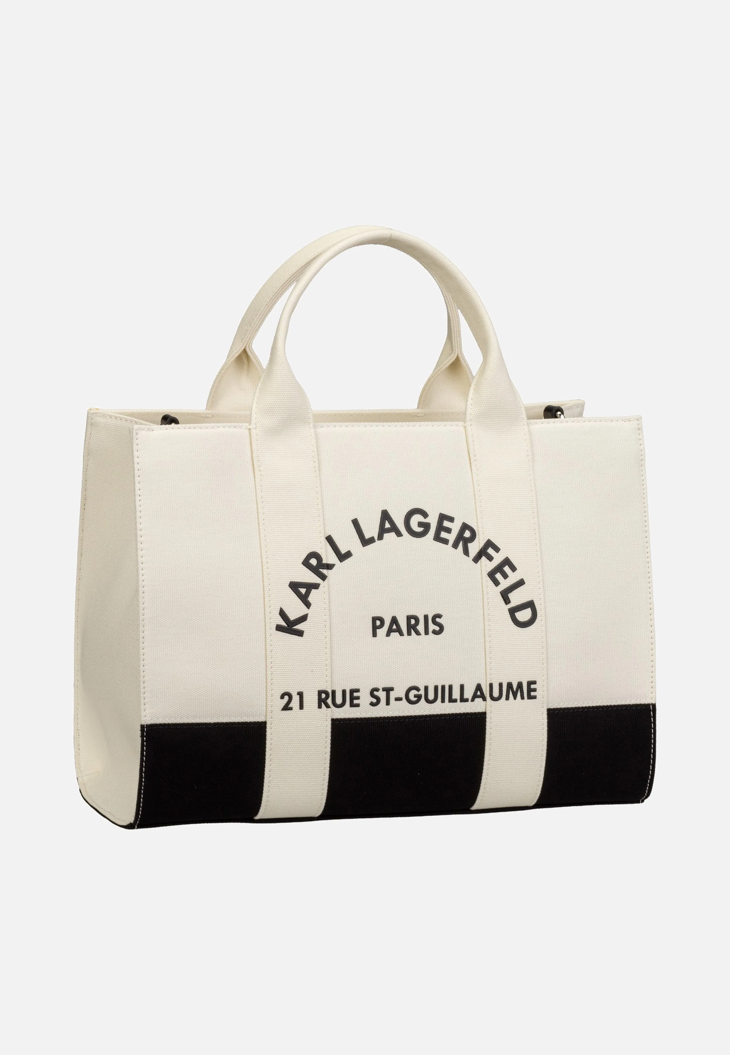 K/RSG Square MD Col. Block 50025 Cannoli White/Black - Tote Bag