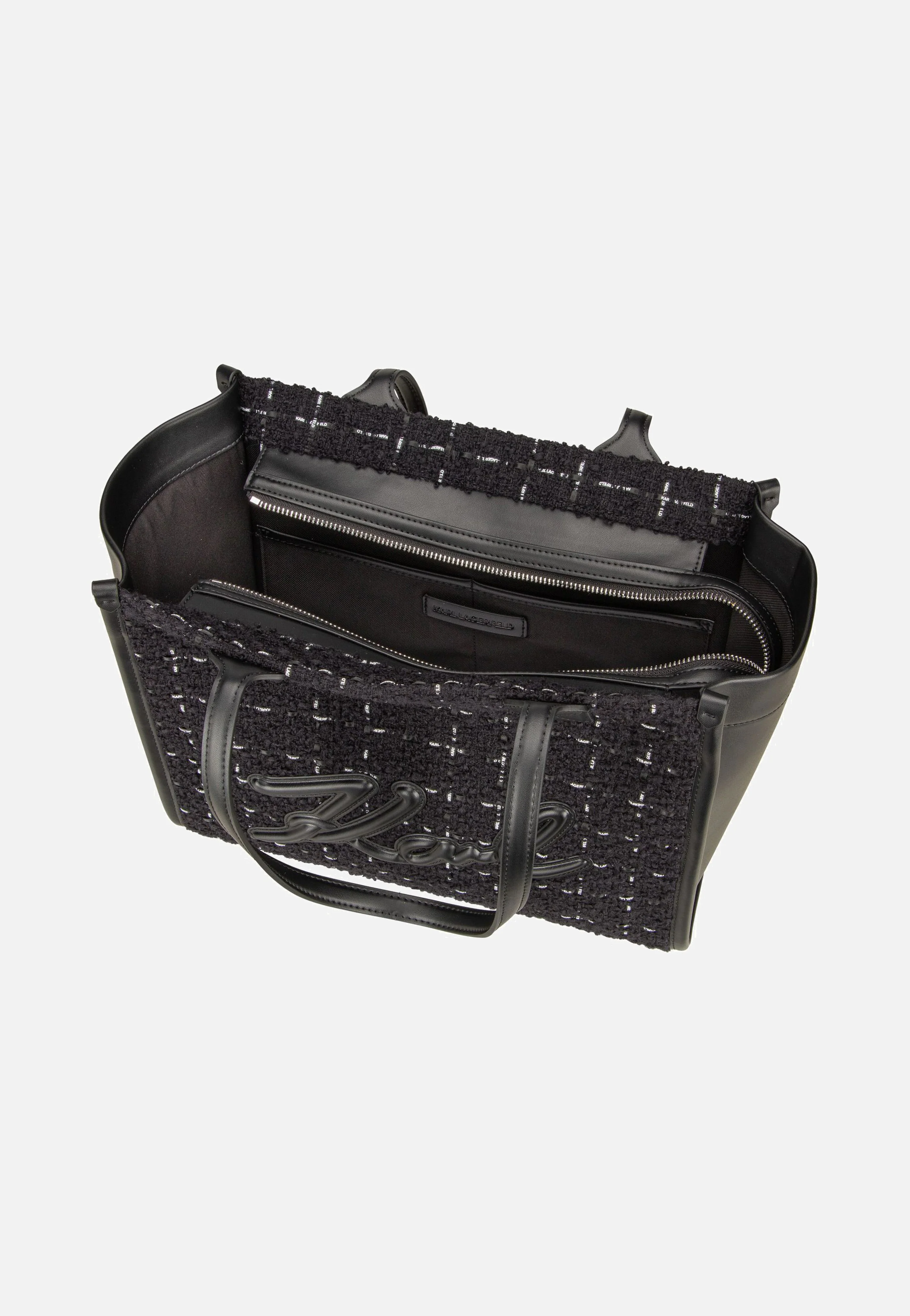 K/Skuare MD Tote Bouclé KL Bouclé Bw - Shopper - Image 3