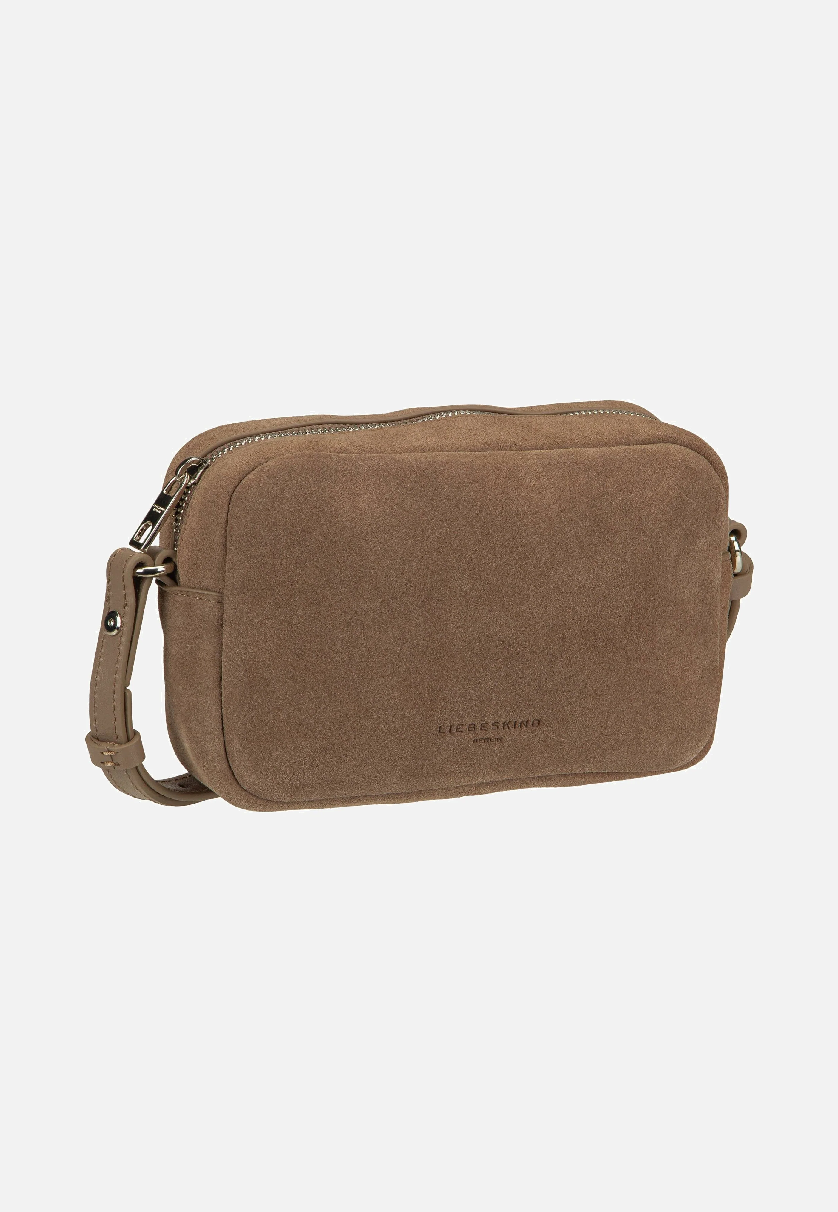 Ella Camera S Suede Neutral Gray - Crossbody Bag