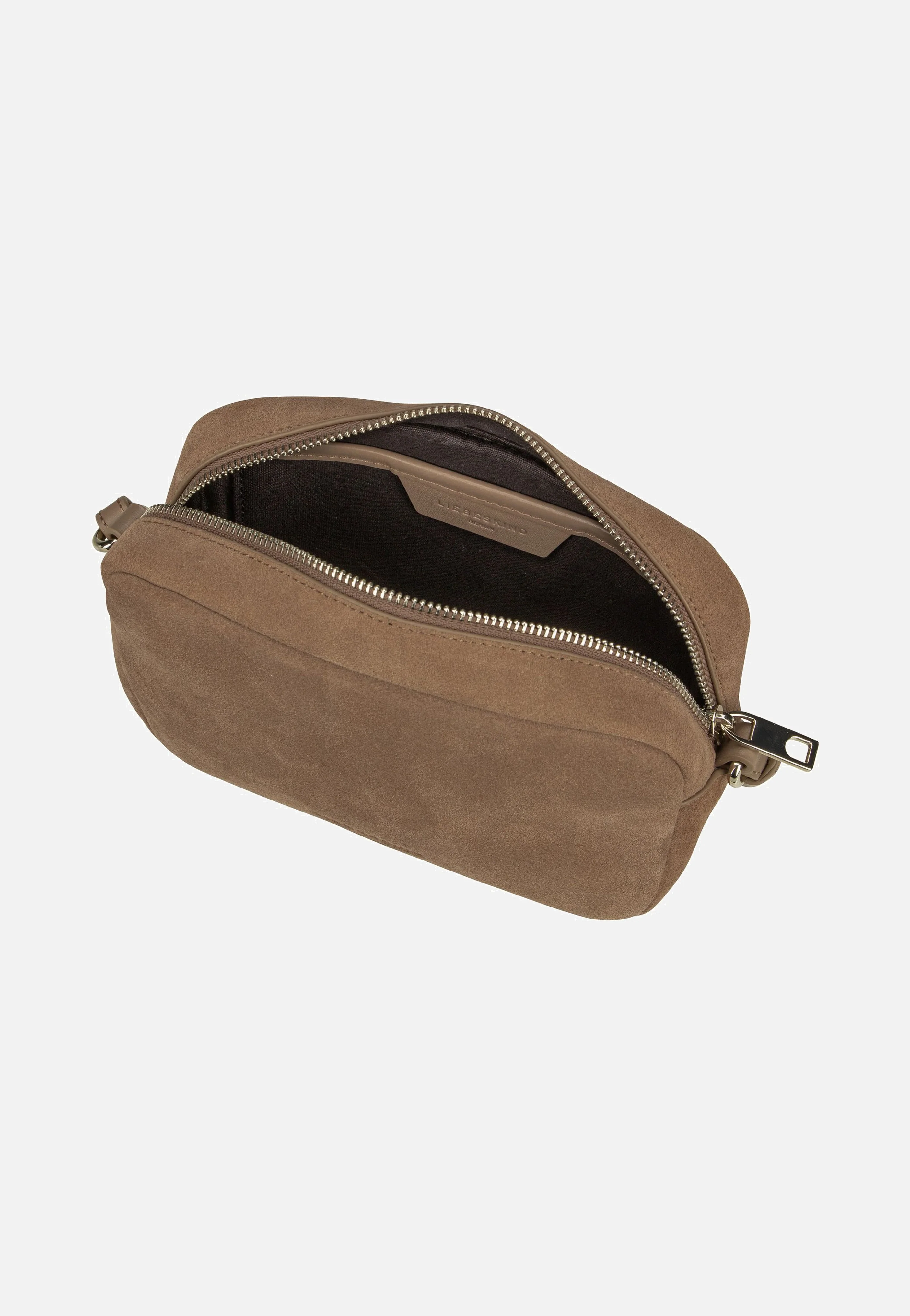 Ella Camera S Suede Neutral Gray - Crossbody Bag - Image 3