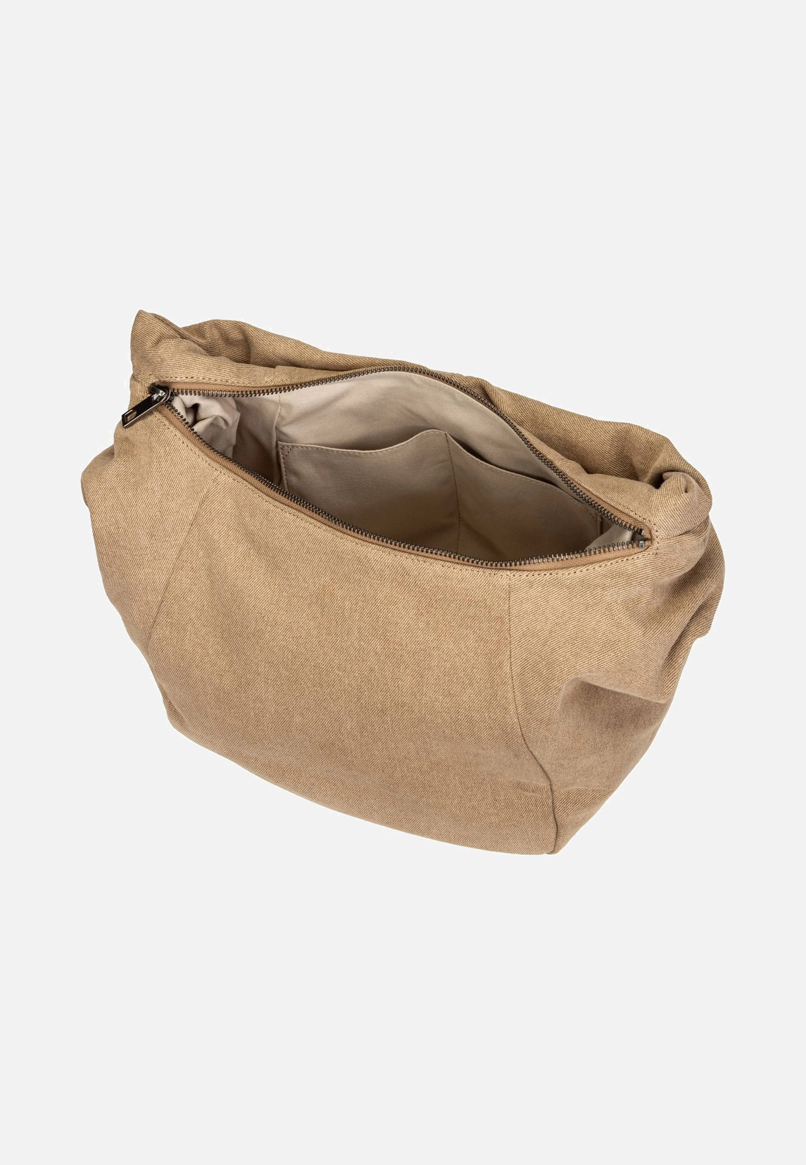 Farrah Hobo M Denim Beige - Hobo Bag - Image 6