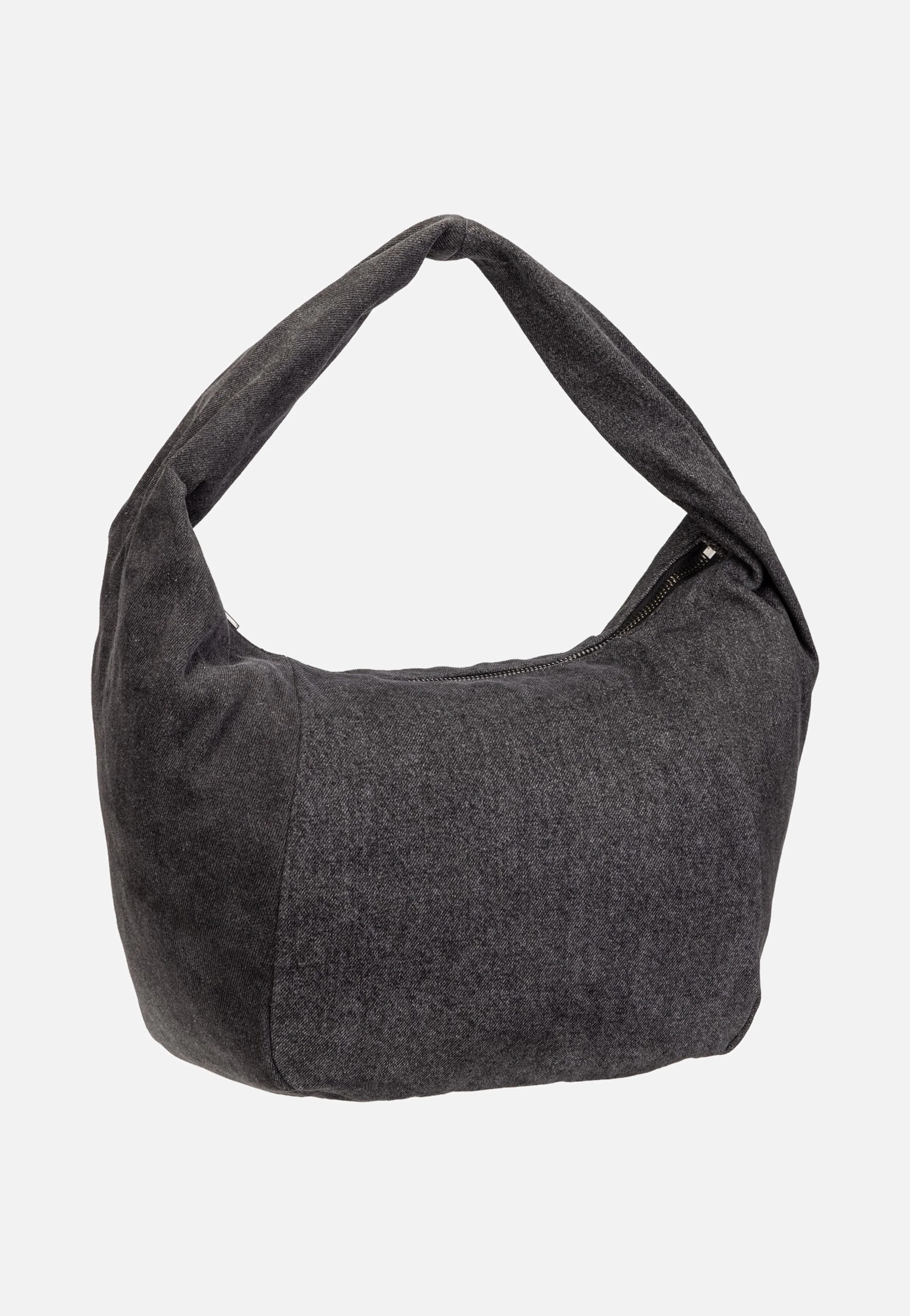 Farrah Hobo M Denim Black - Hobo Bag