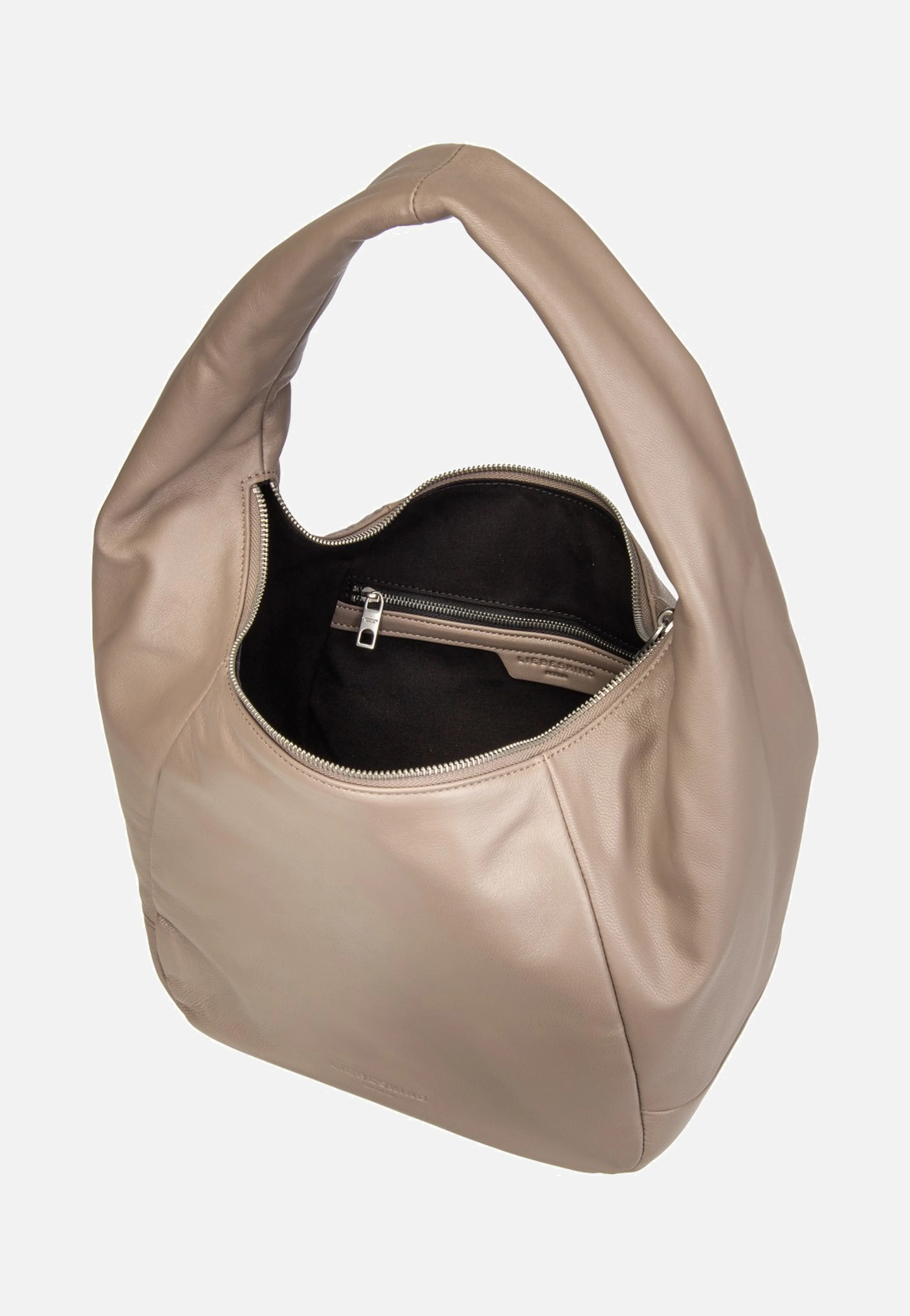 Farrah M Vintage Goat Neutral Grey - Hobo Bag - Image 5