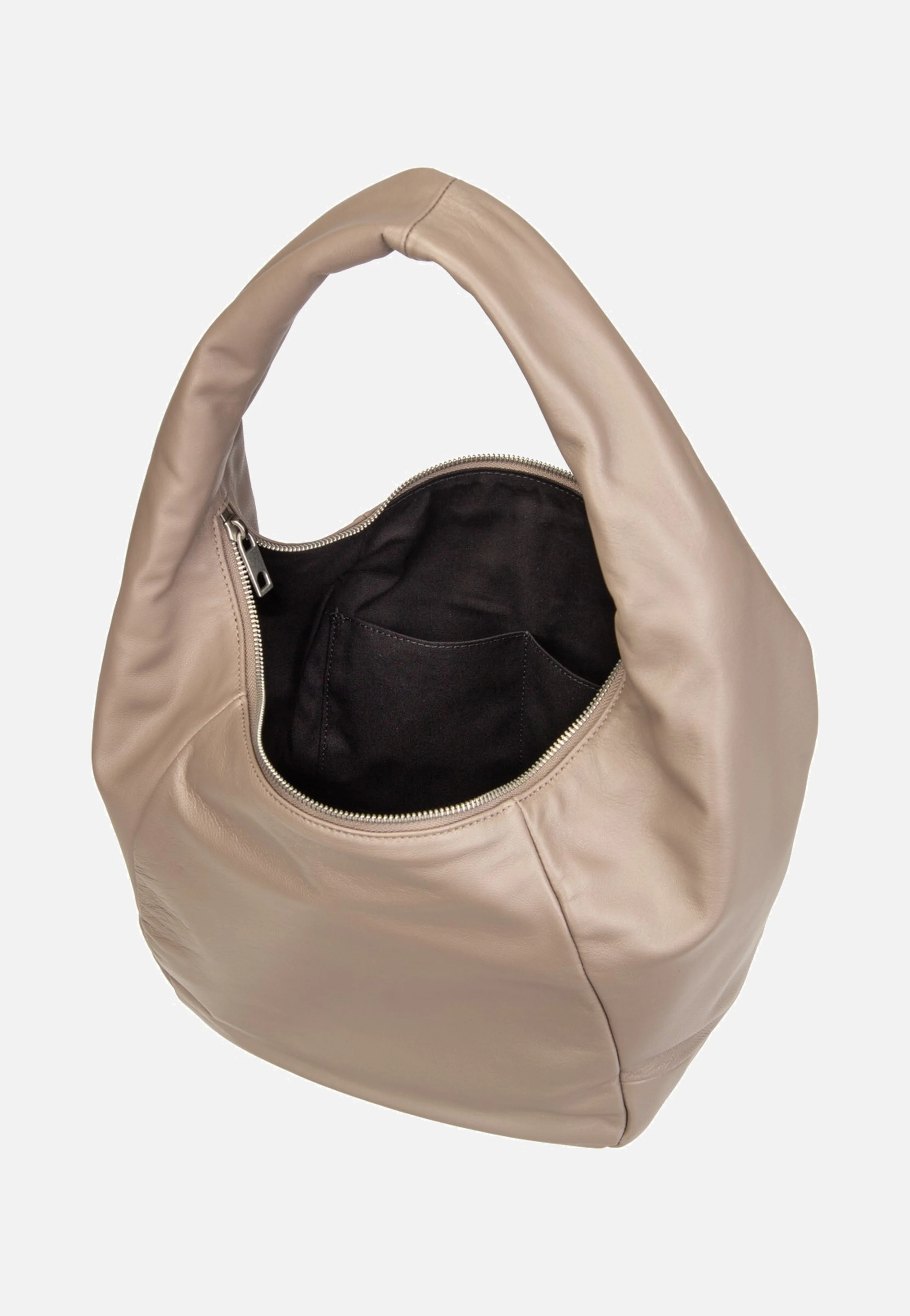 Farrah M Vintage Goat Neutral Grey - Hobo Bag - Image 6