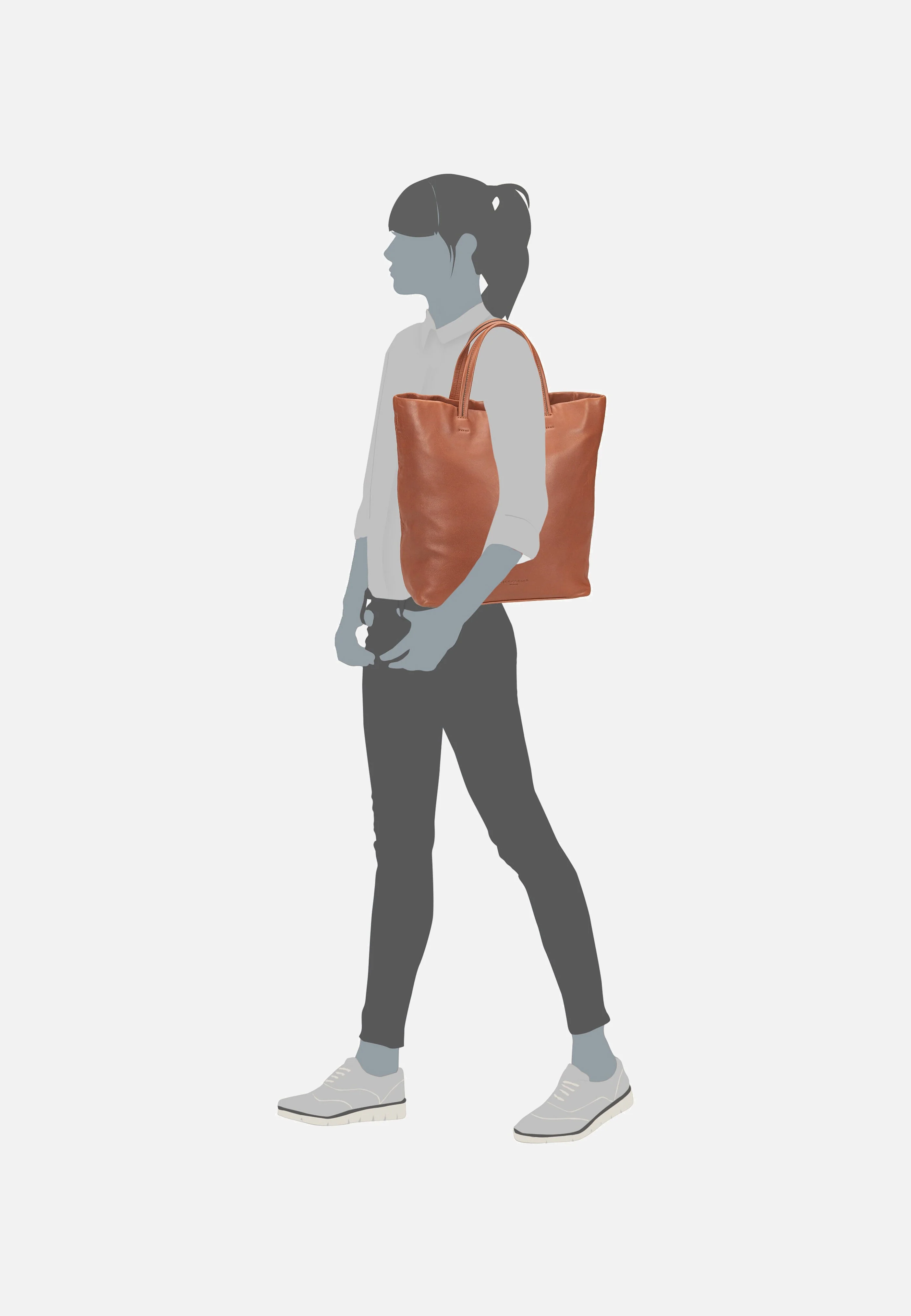 Hera L Sheep Natural Russet - Hobo Bag - Image 6