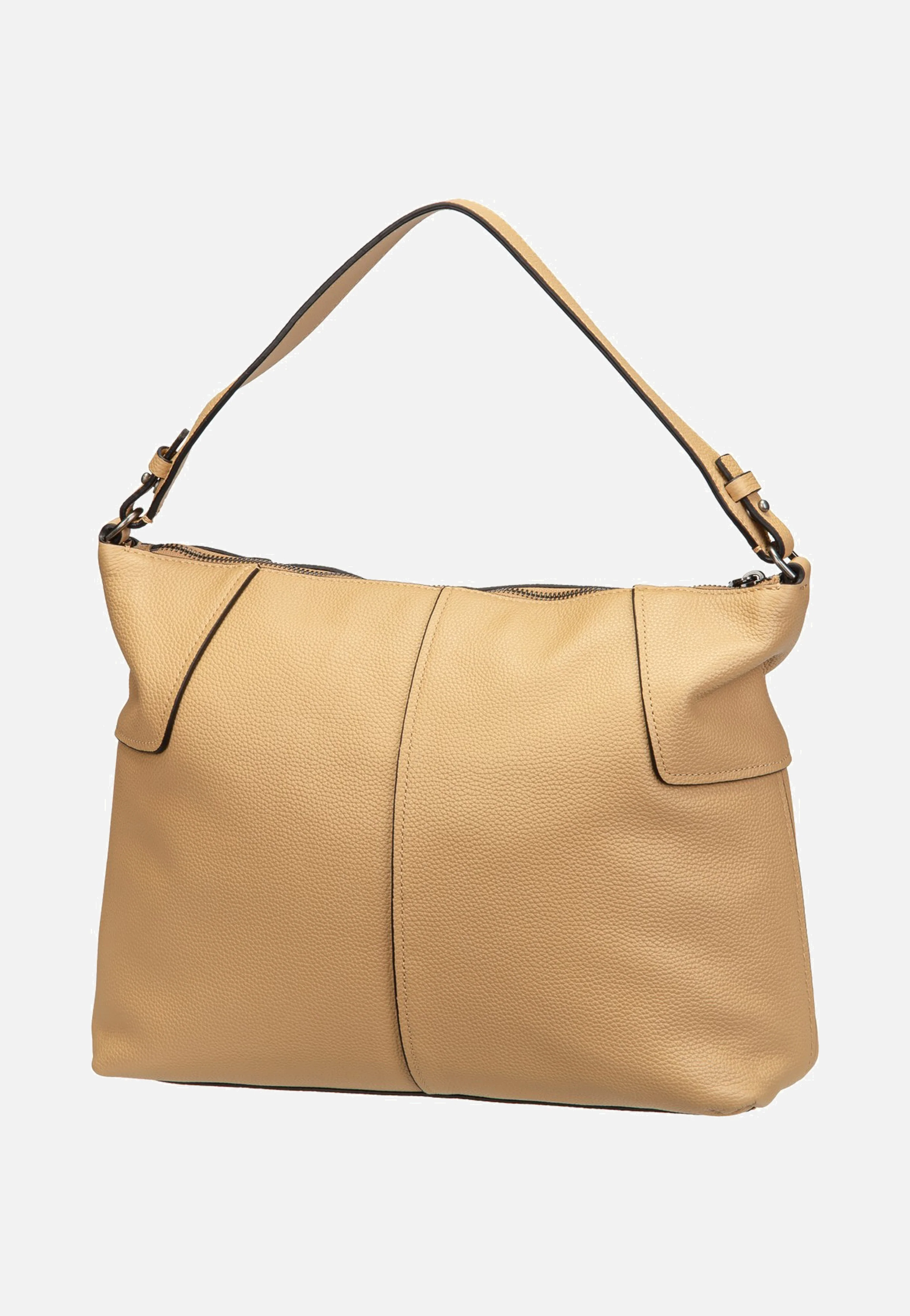 Mila Hobo M Small Pebble Light Tan - Hobo Bag - Image 3