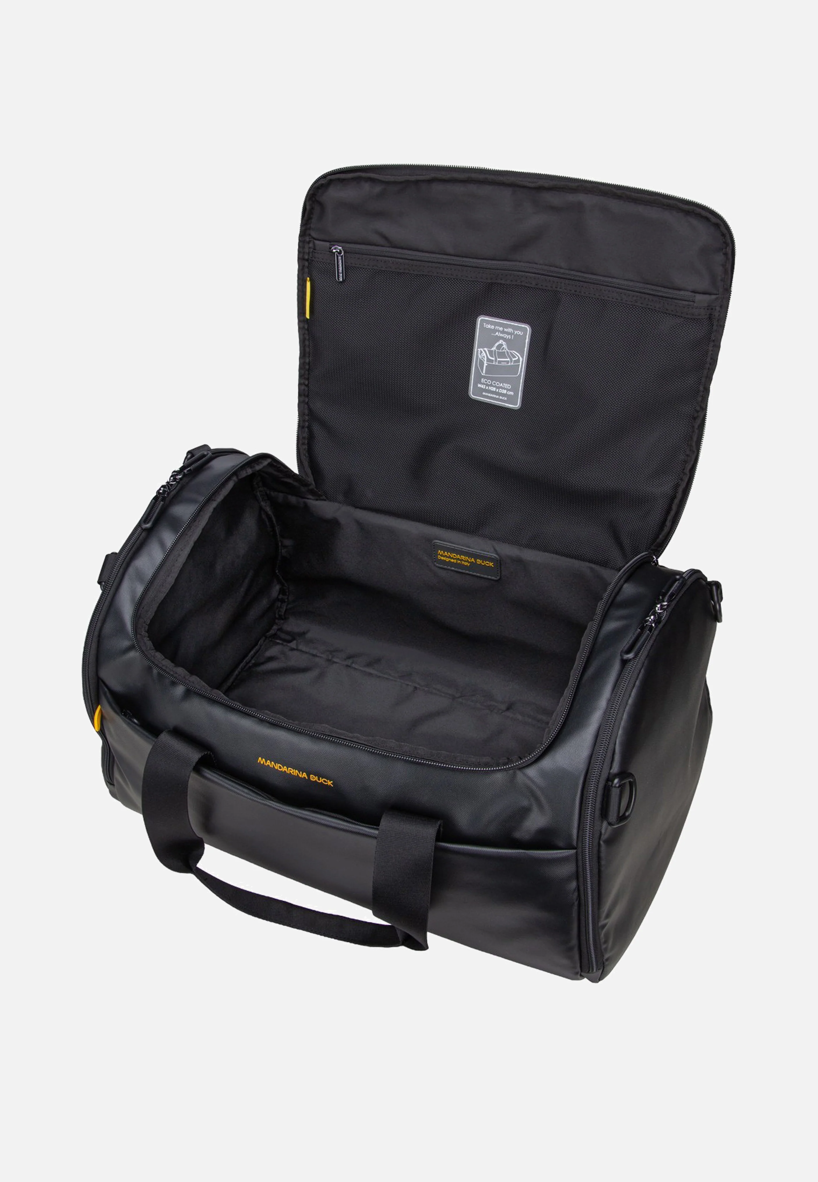 Eco Coated Duffle Black - Dufflebag - Image 6