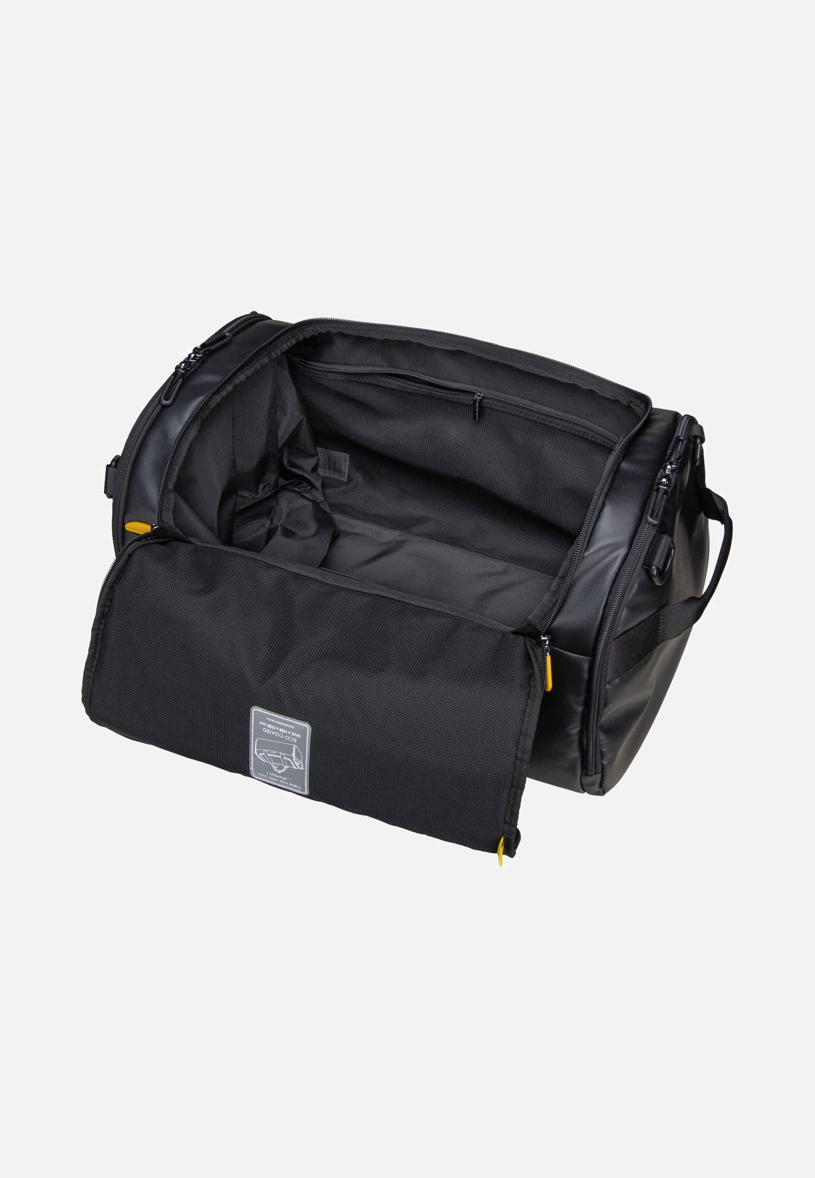 Eco Coated Duffle Black - Dufflebag - Image 7