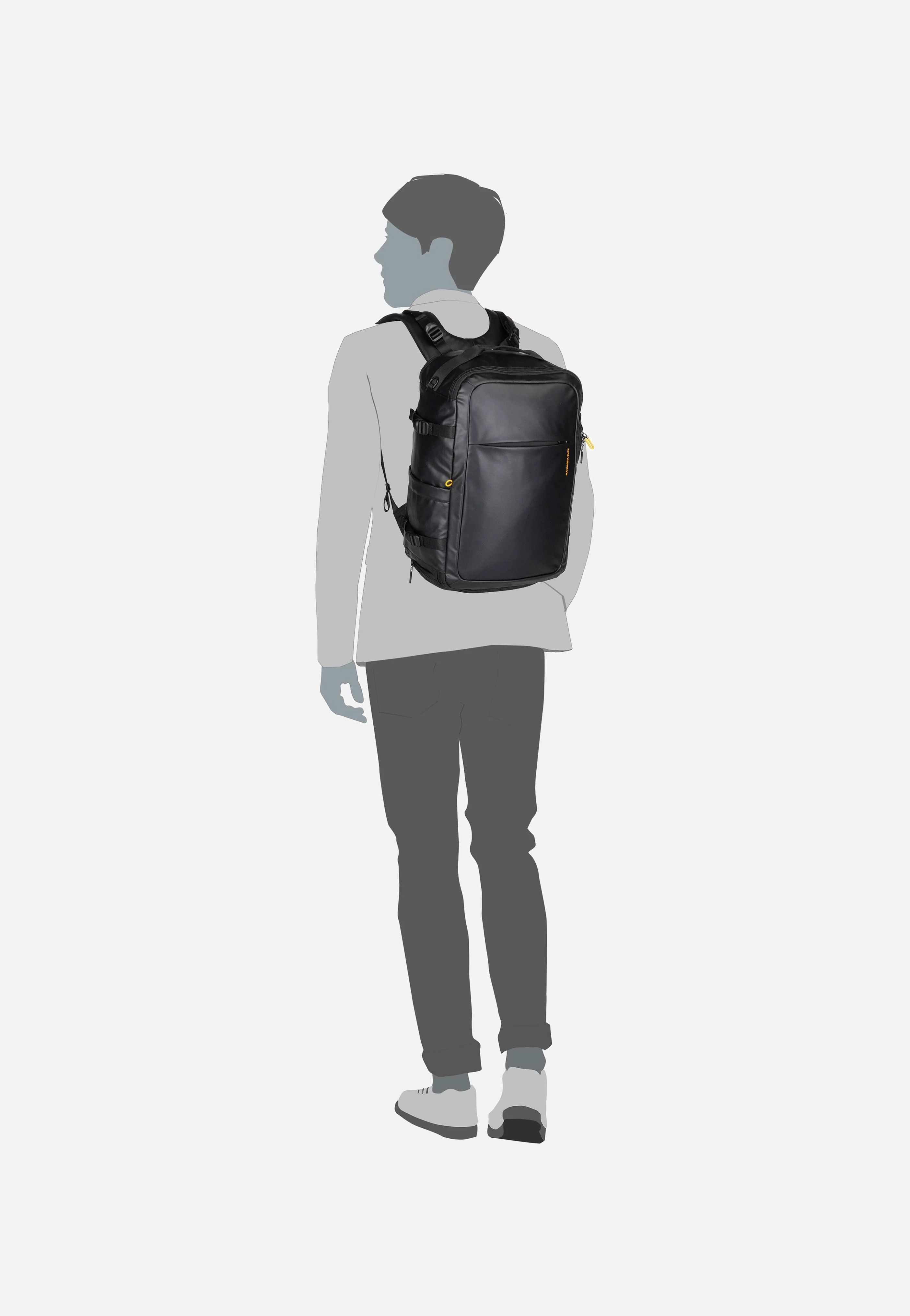Eco Coated OST06 Black - Reiserucksack - Image 8