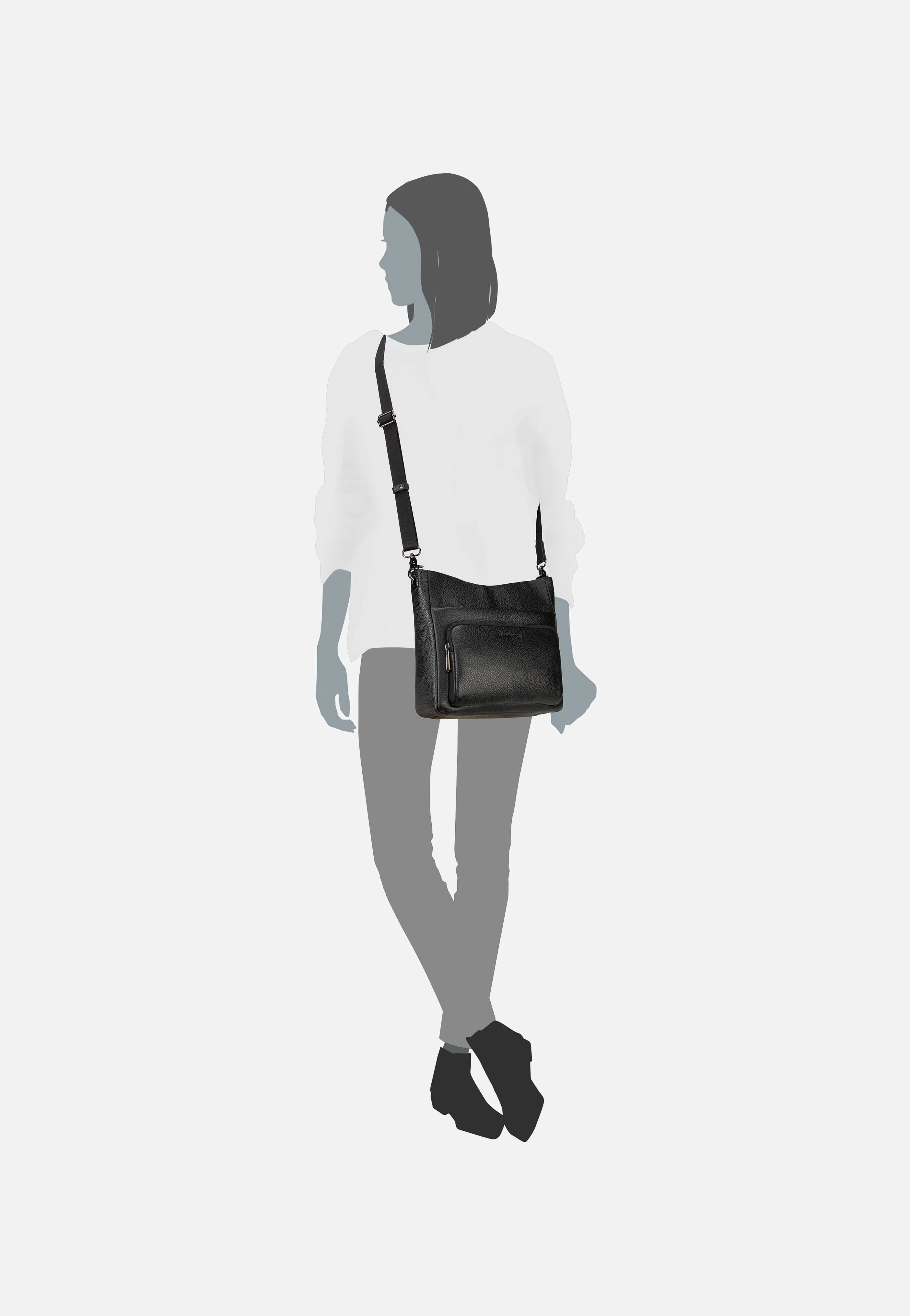 Mellow Leather FZT10 Nero - Crossbody Bag - Image 8