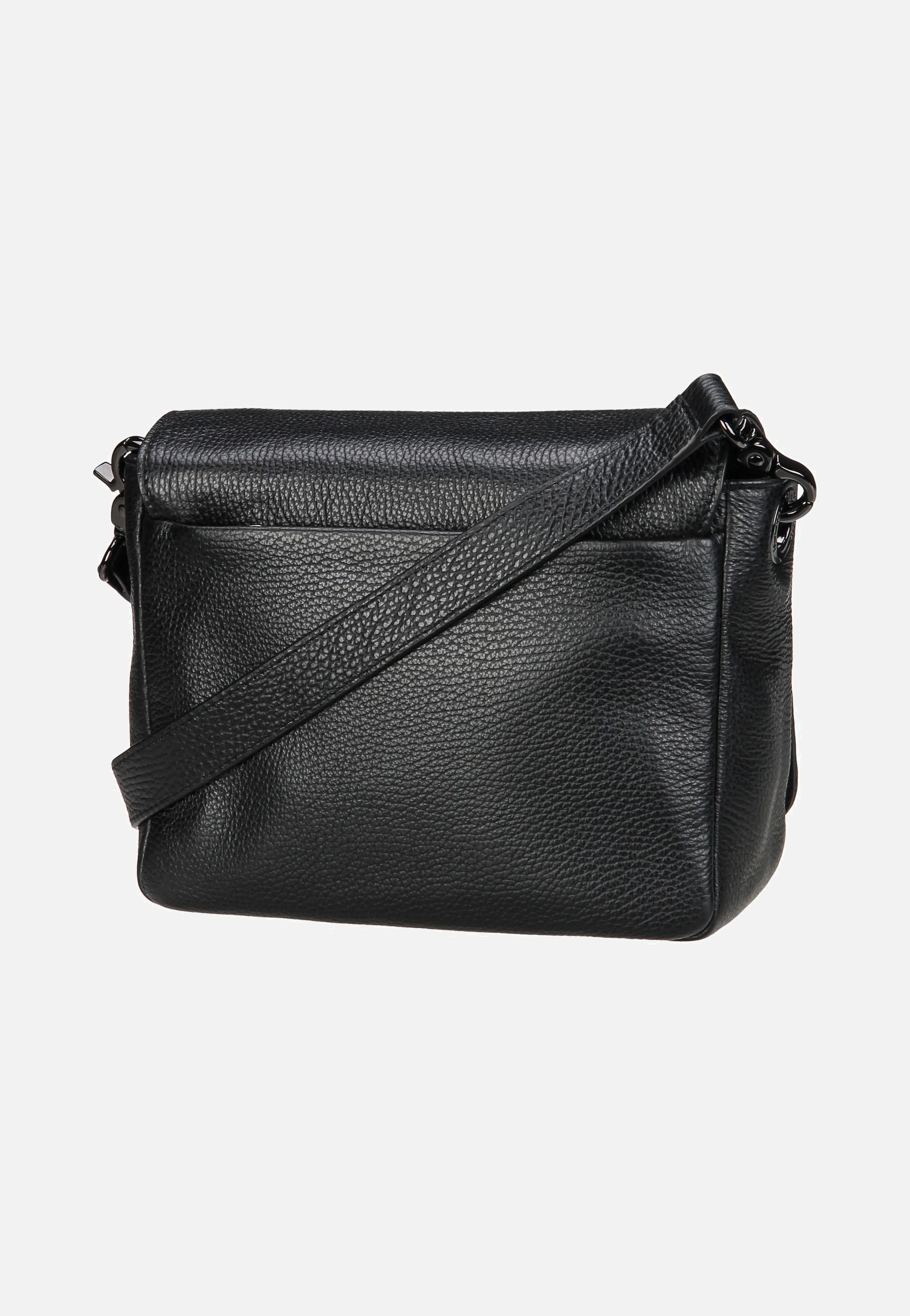 Mellow Leather Hunting Bag FZT69 Nero - Crossbody Bag - Image 2