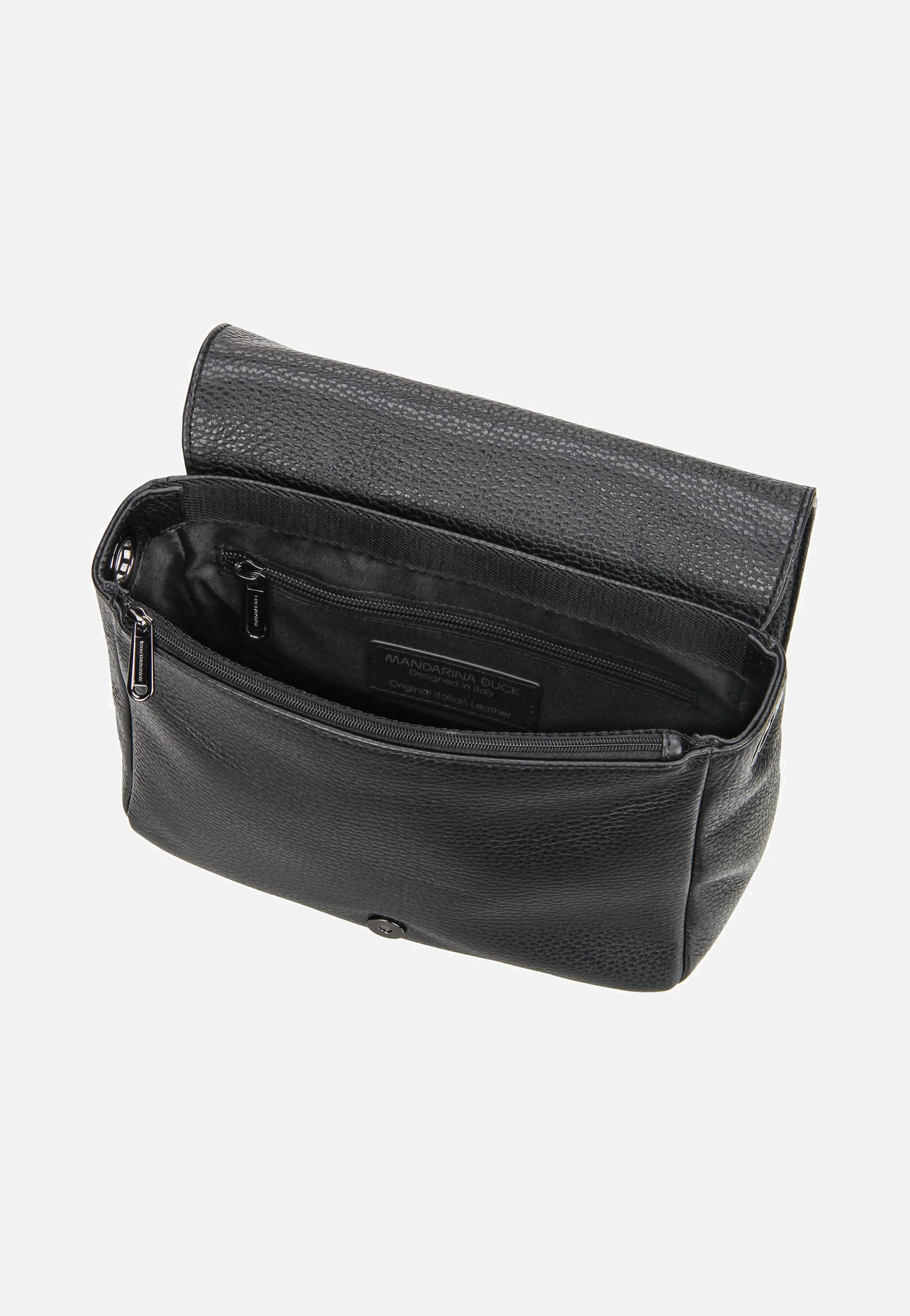 Mellow Leather Hunting Bag FZT69 Nero - Crossbody Bag - Image 3