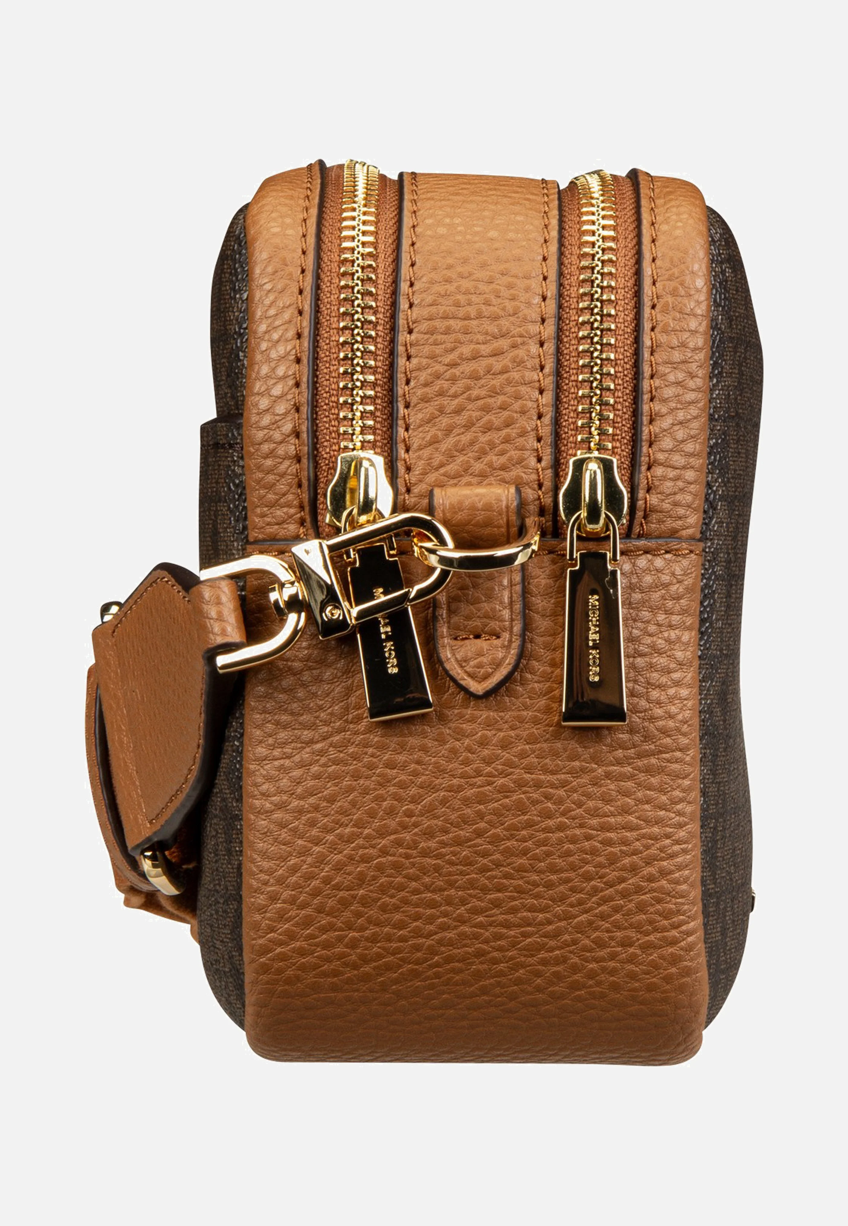 Bryant MD Double Zip Chain Cam Brown/Acorn - Crossbody Bag - Image 4