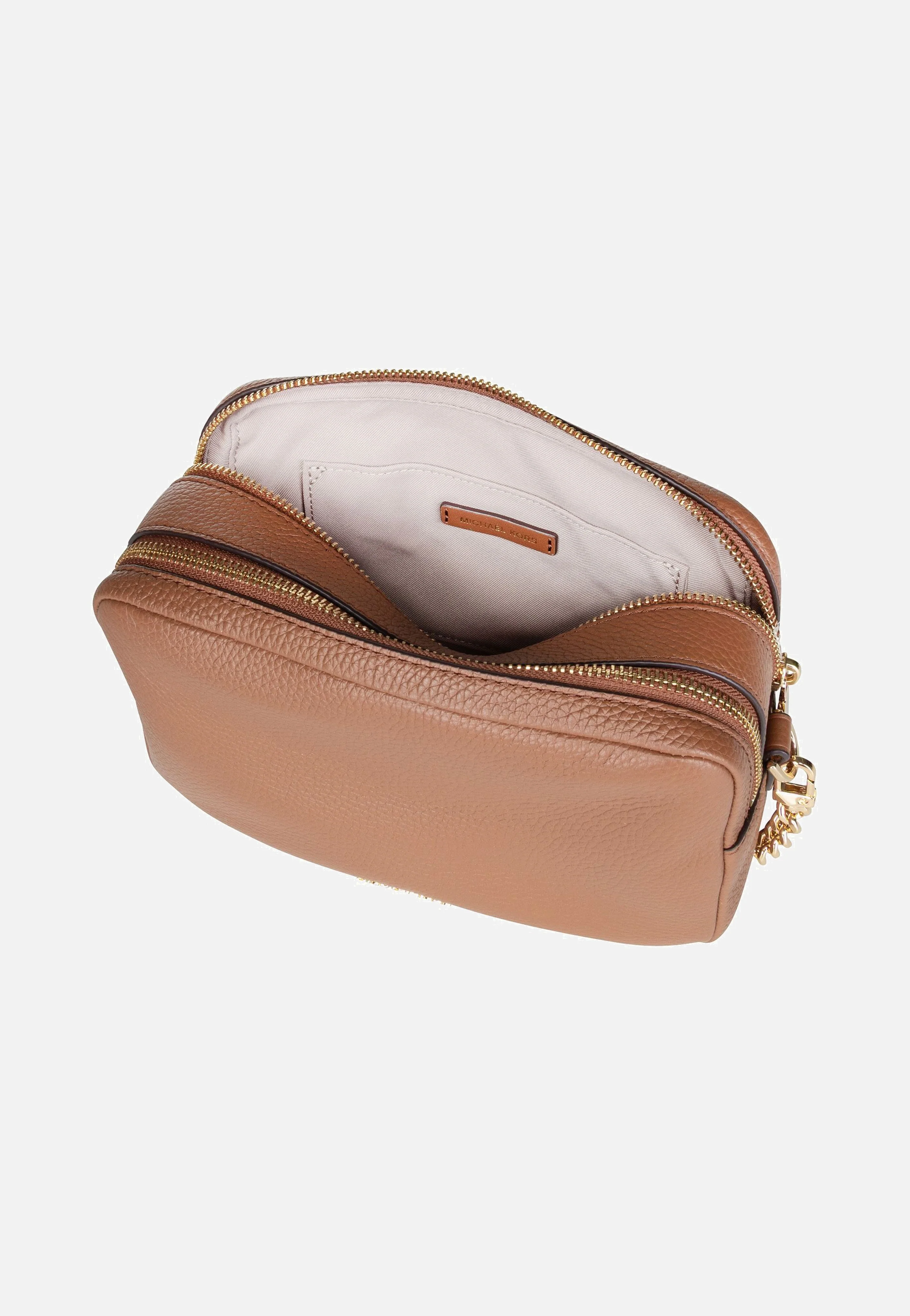 Bryant Medium Double Zip Chain Camera Pebble Luggage - Crossbody Bag - Image 3