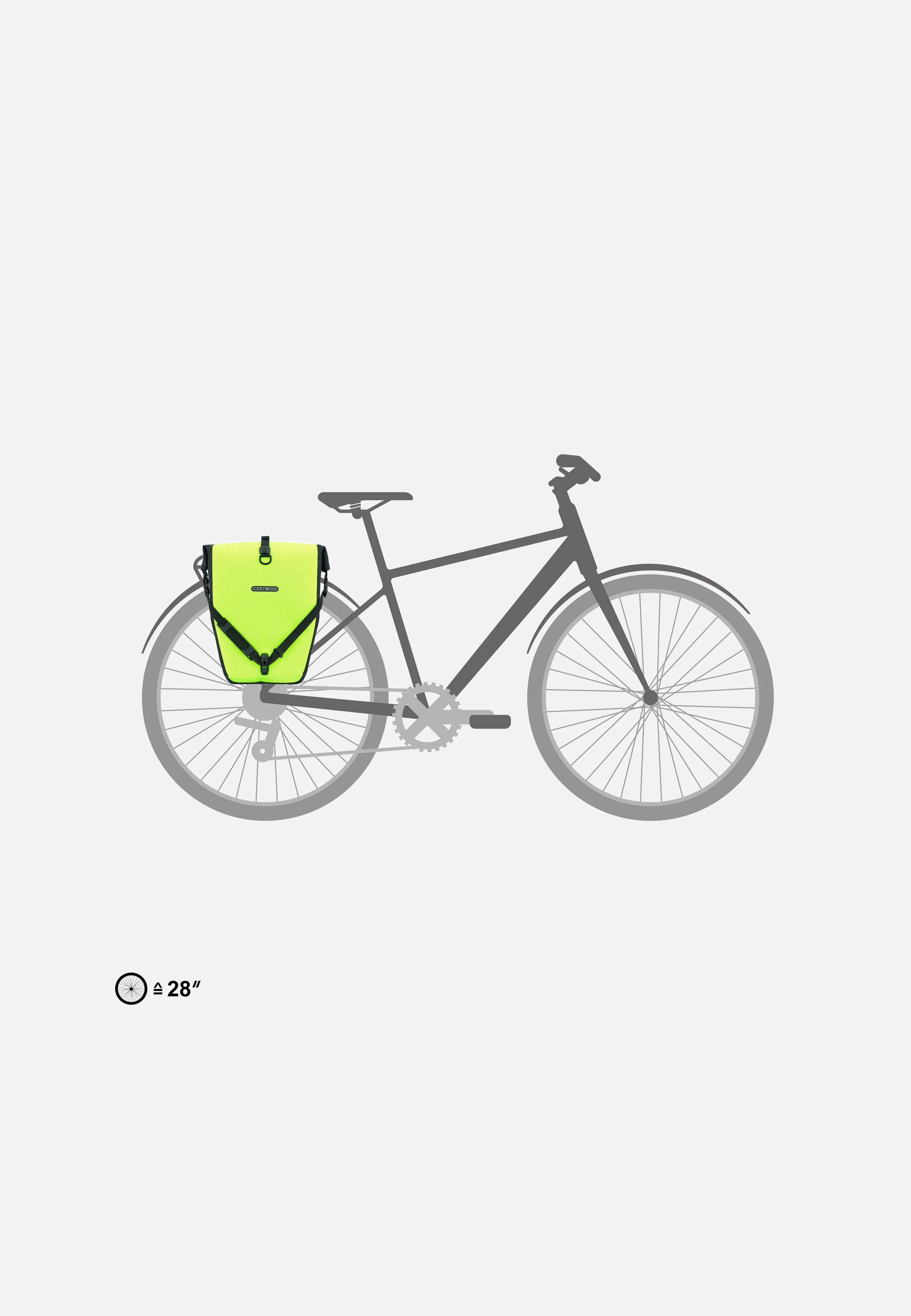 Back-Roller High Visibility Single QL2.1 Neongelb Schwarz Reflex - Fahrradtasche - Image 10