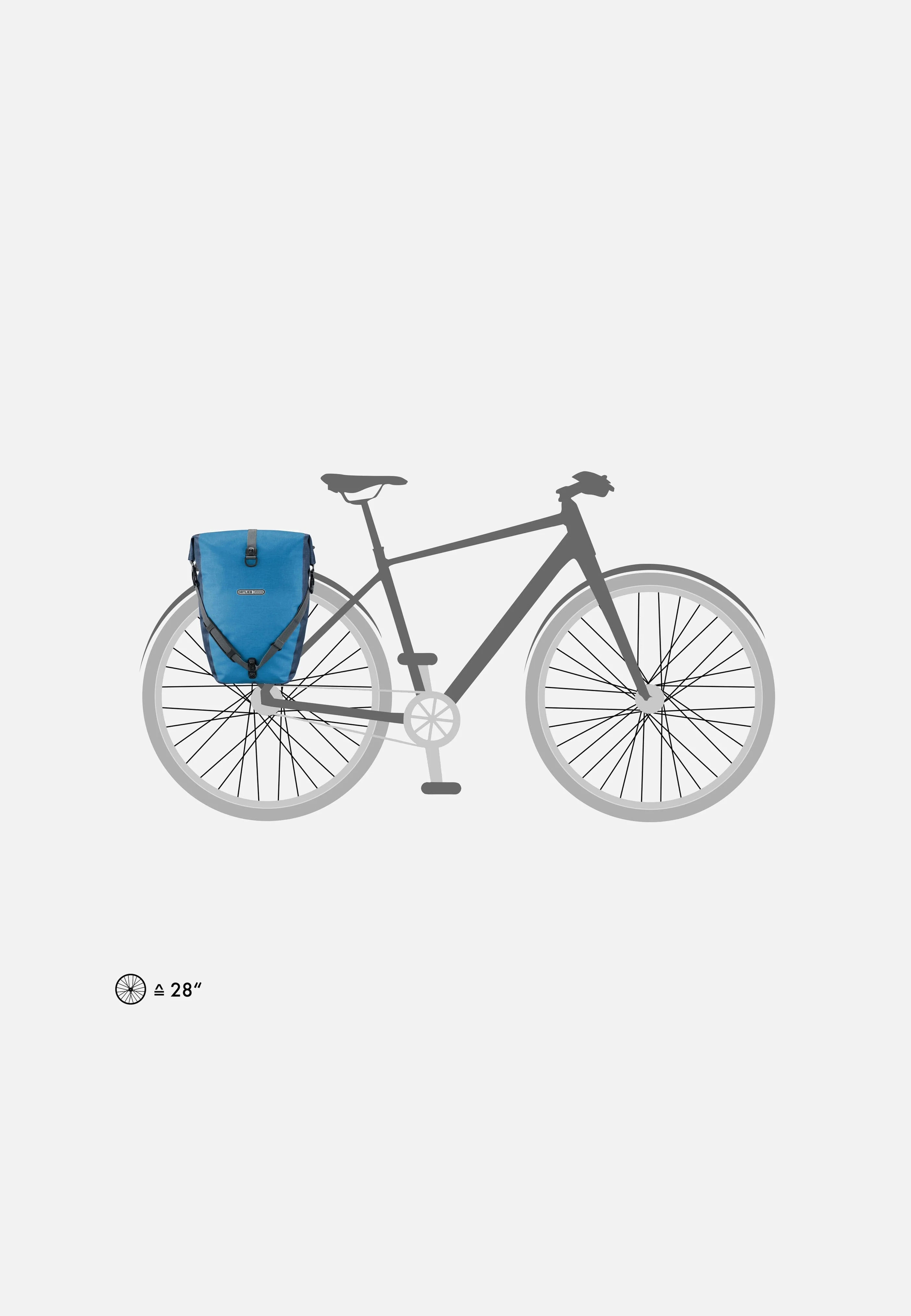 Back-Roller Plus CR QL2.1 Dusk Blue Denim - Fahrradtasche - Image 8