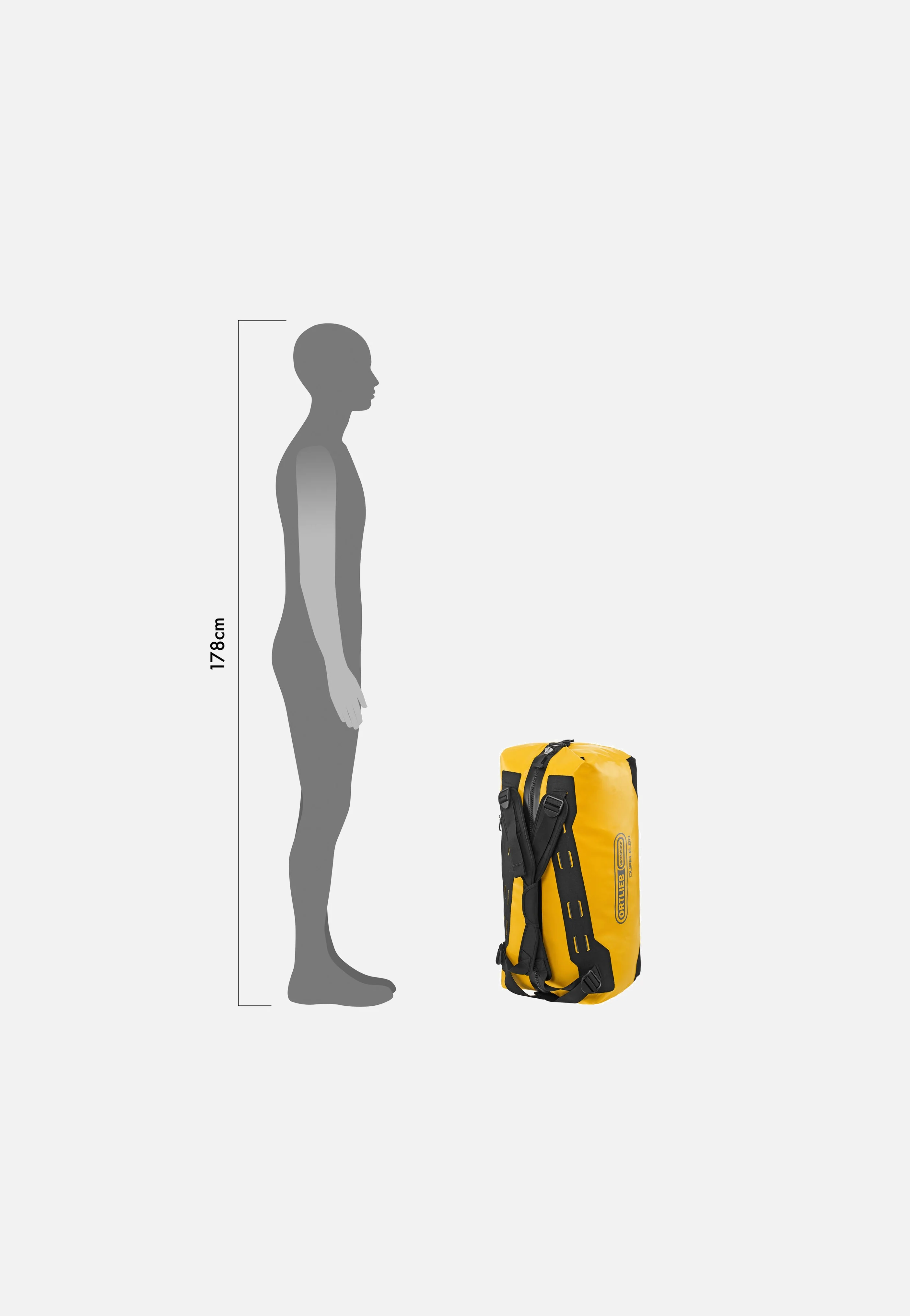 Duffle 60L Sonne-Schwarz - Duffle Bags - Image 8