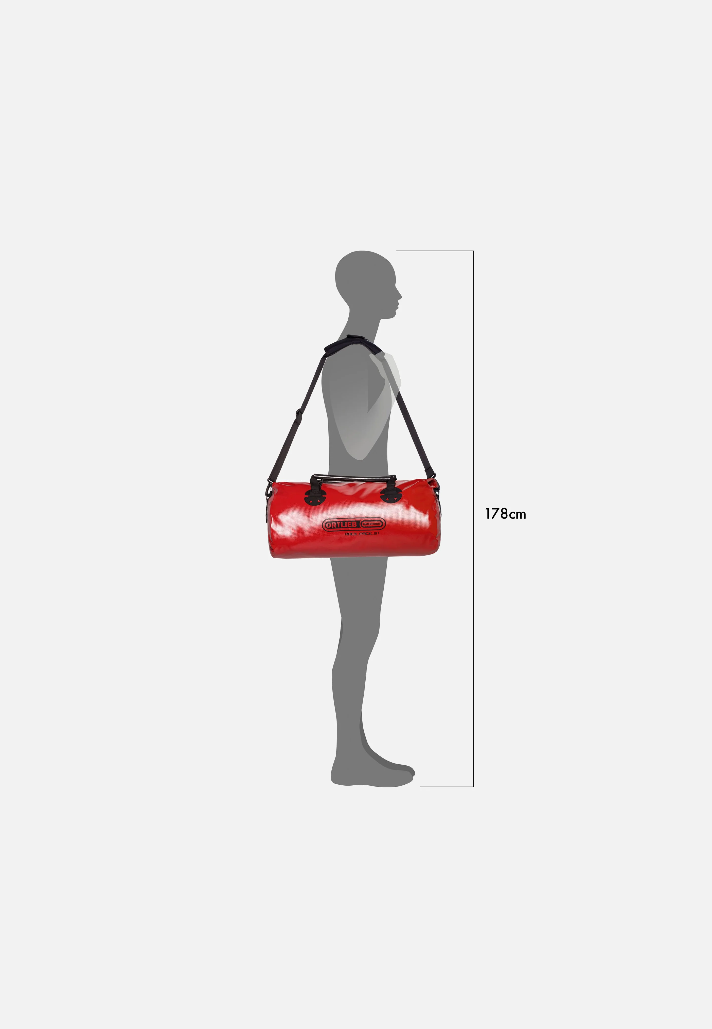 Rack-Pack 31L Rot - Dufflebag - Image 9