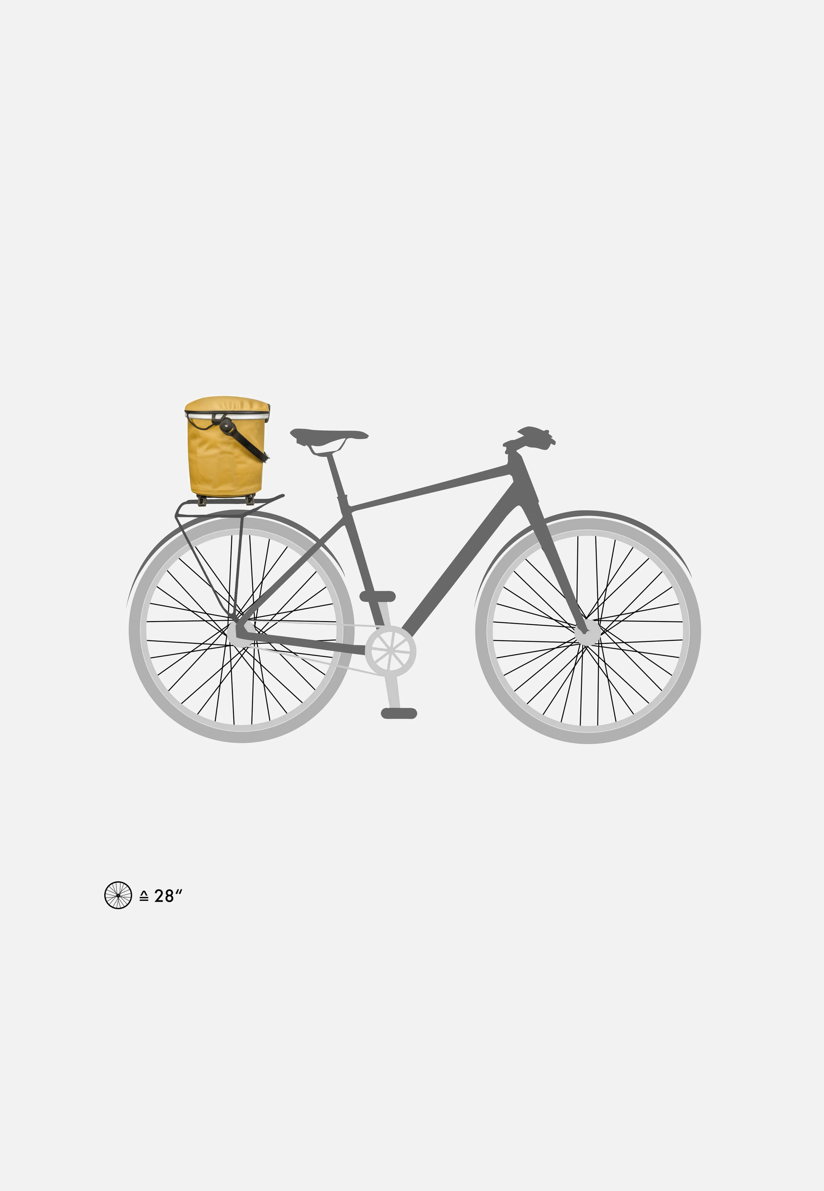 Up-Town Rack Mustard - Fahrradkorb - Image 6